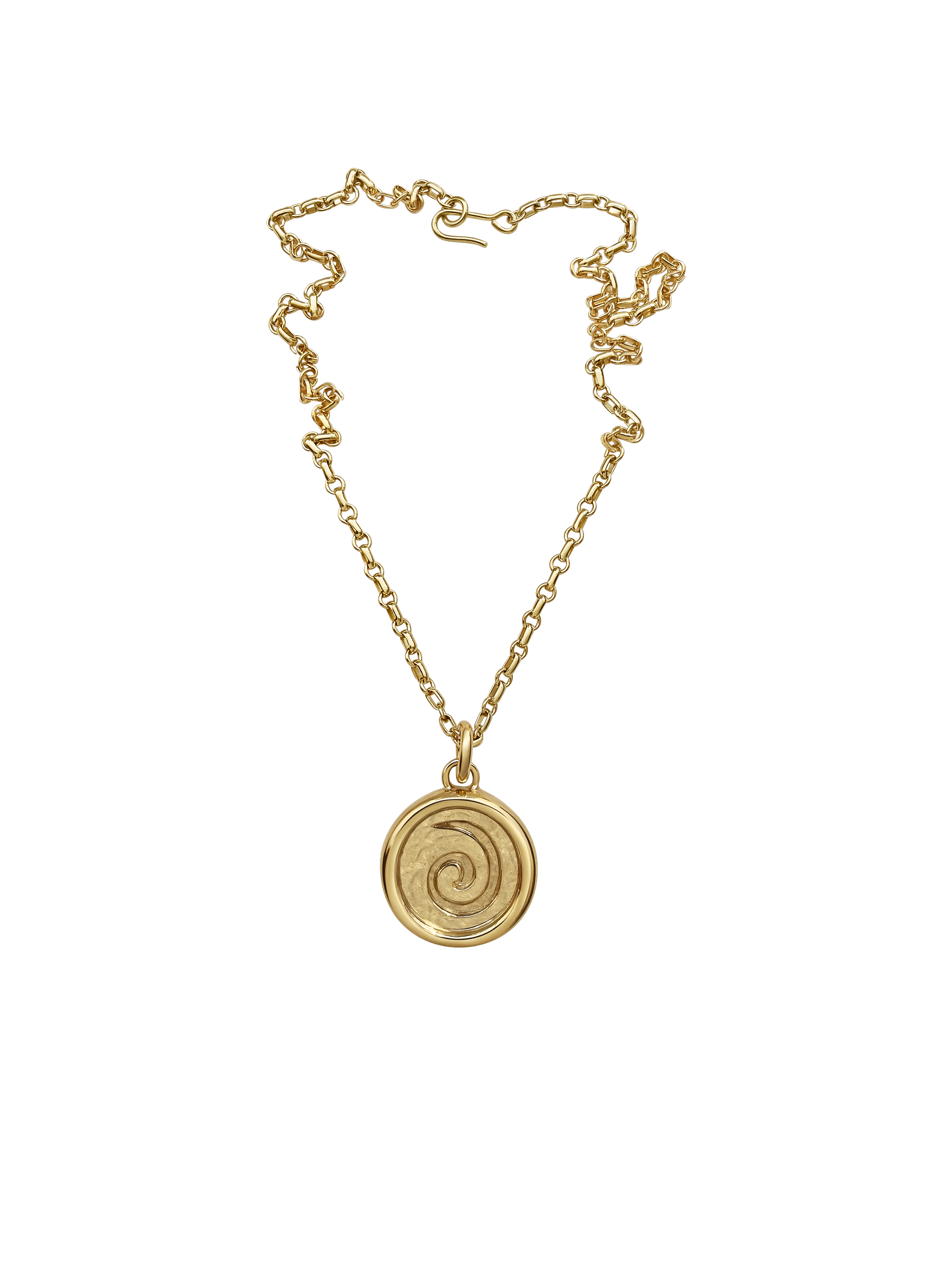 Laura Lombardi gold Spiral Pendant