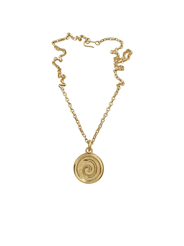 Laura Lombardi gold Spiral Pendant