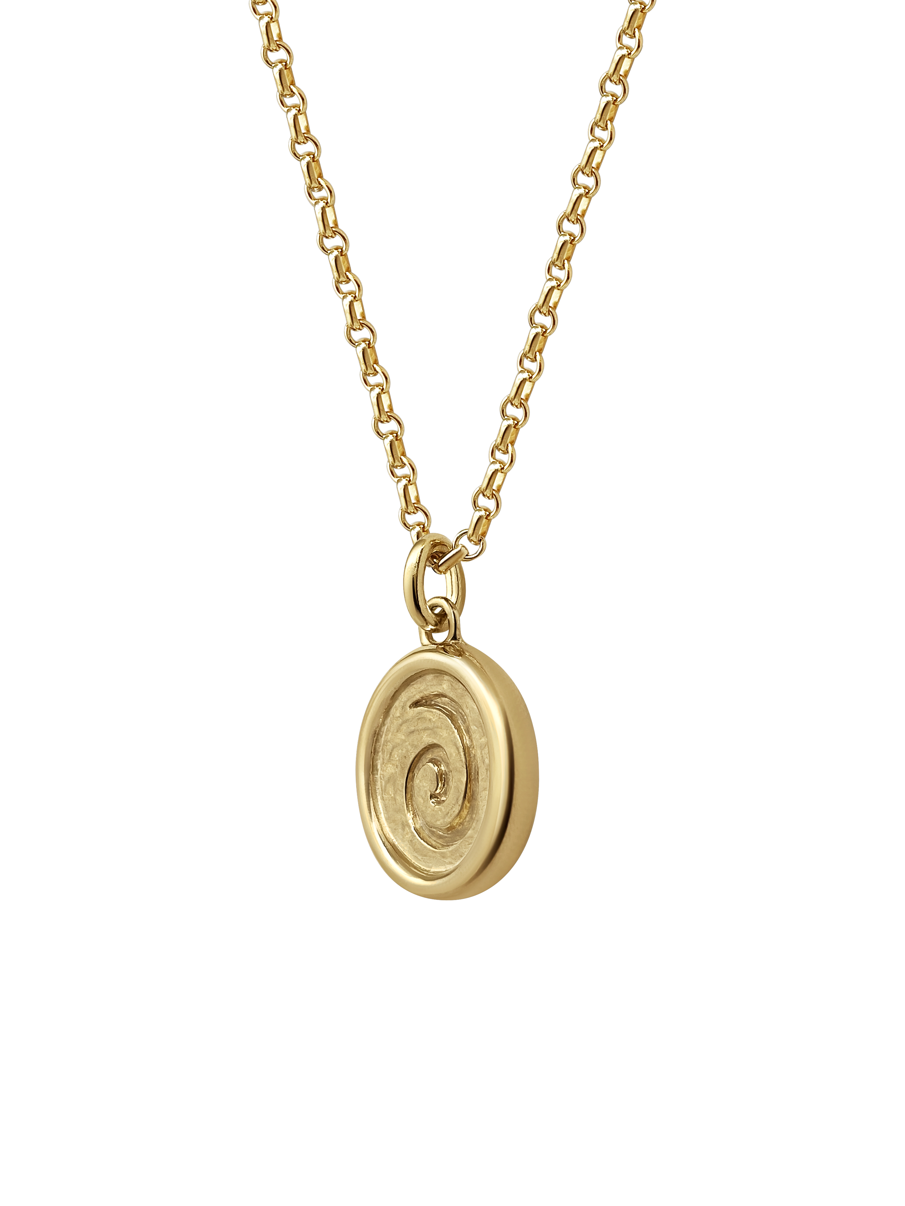 Laura Lombardi gold Spiral Pendant