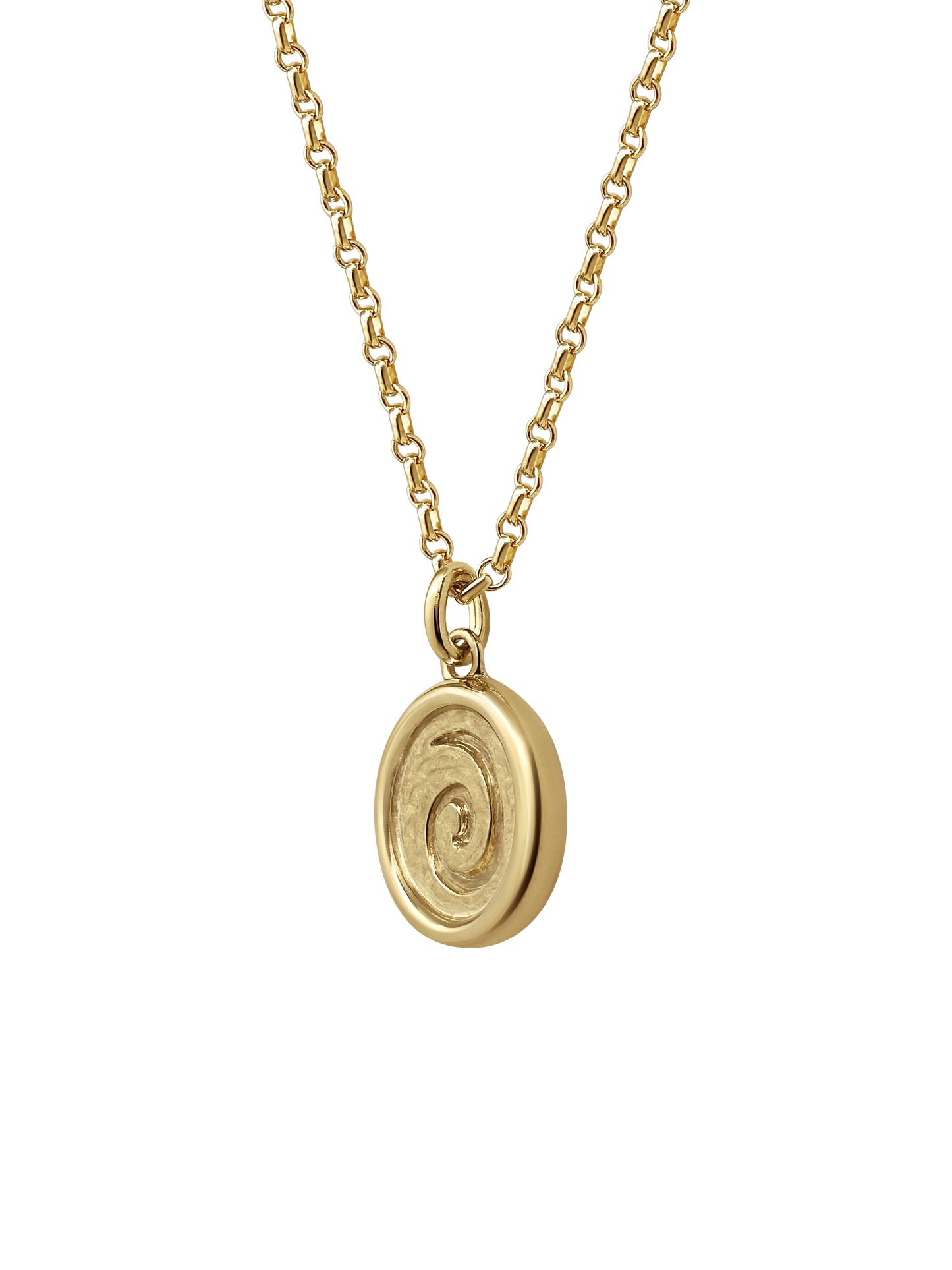 Laura Lombardi gold Spiral Pendant