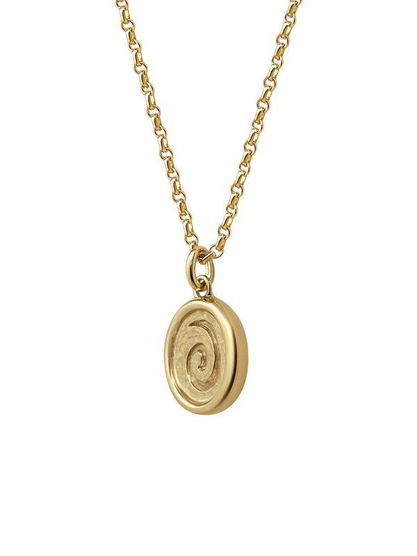 Laura Lombardi gold Spiral Pendant