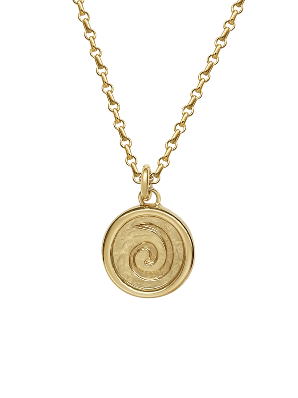 Laura Lombardi gold Spiral Pendant