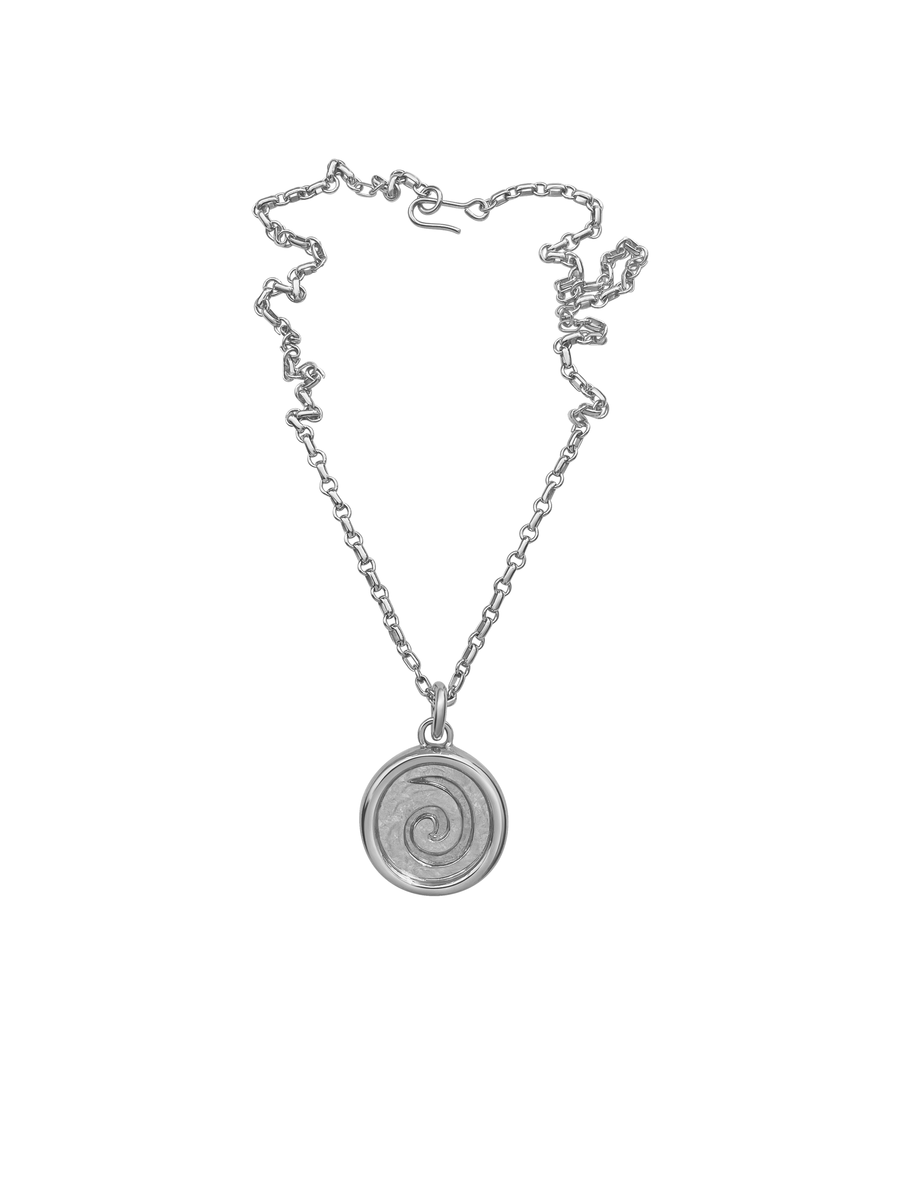 AMS x LL Silver Spiral Pendant