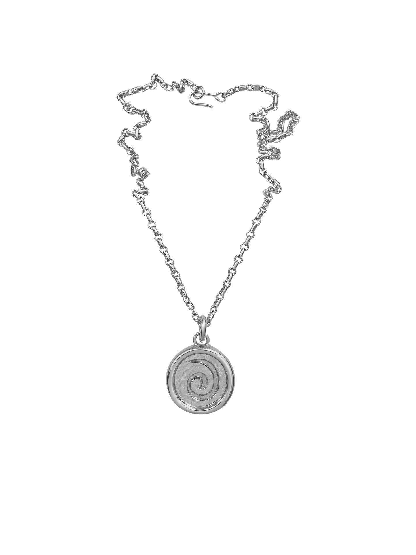 AMS x LL Silver Spiral Pendant