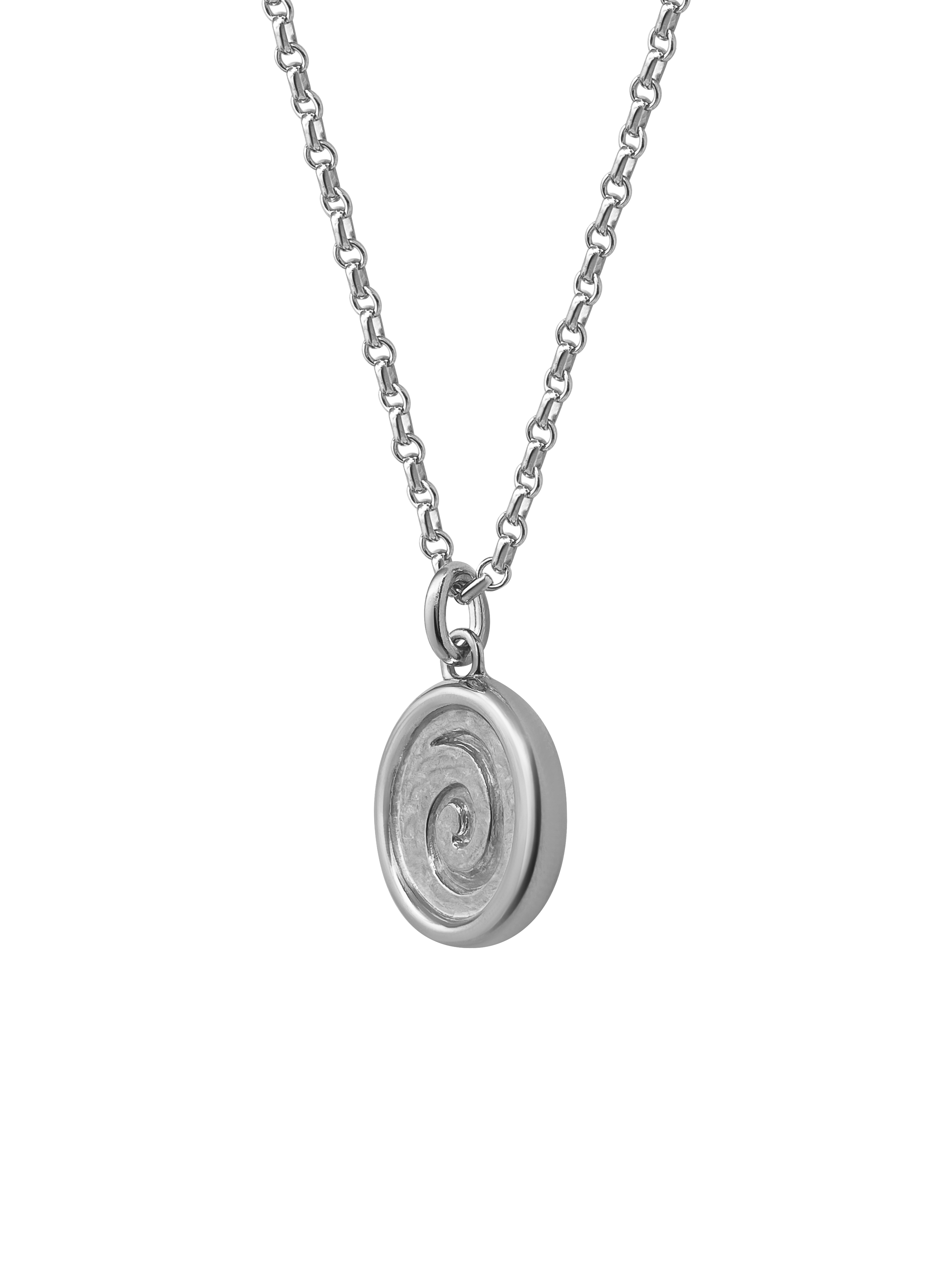 AMS x LL Silver Spiral Pendant