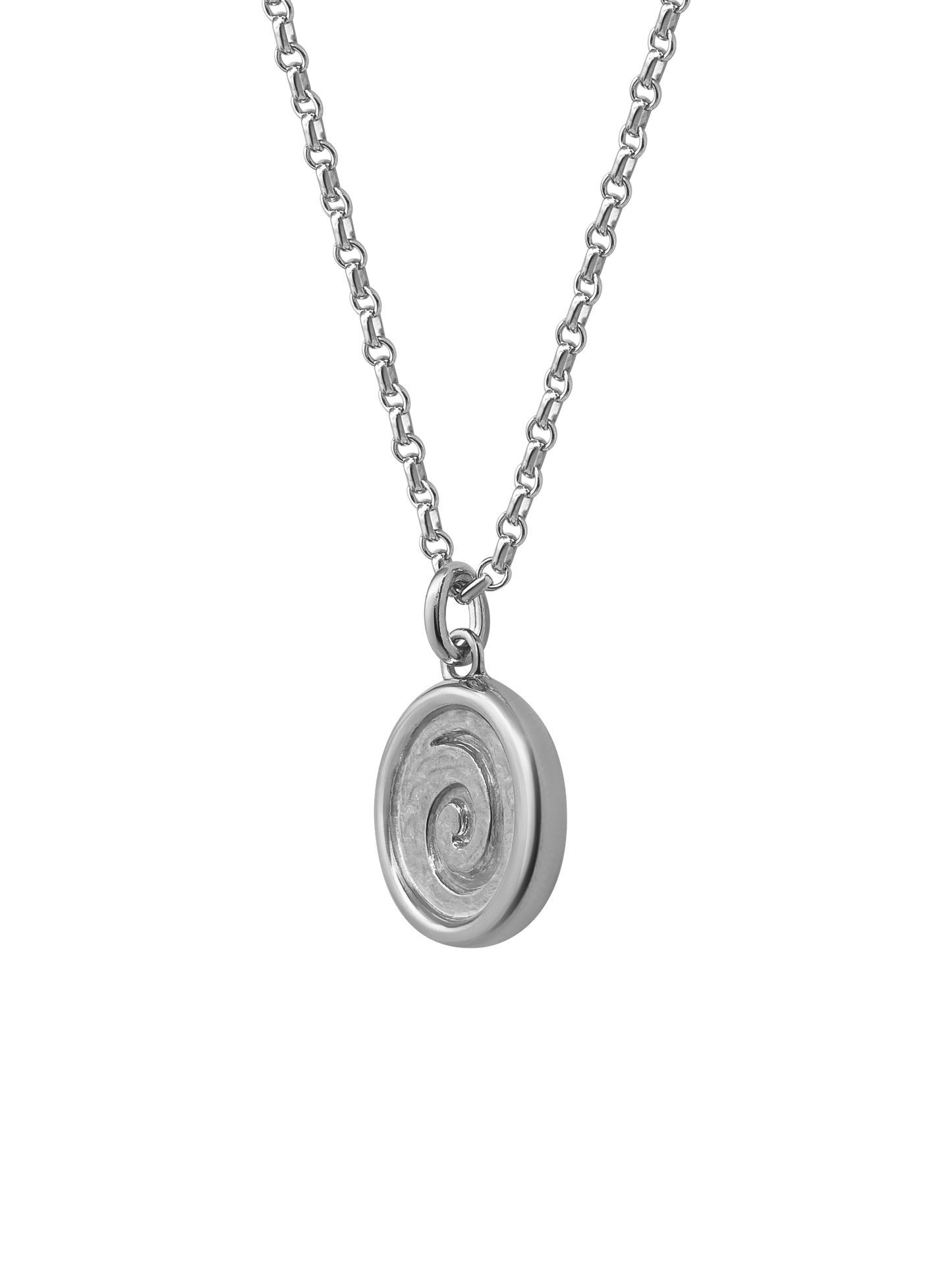 AMS x LL Silver Spiral Pendant