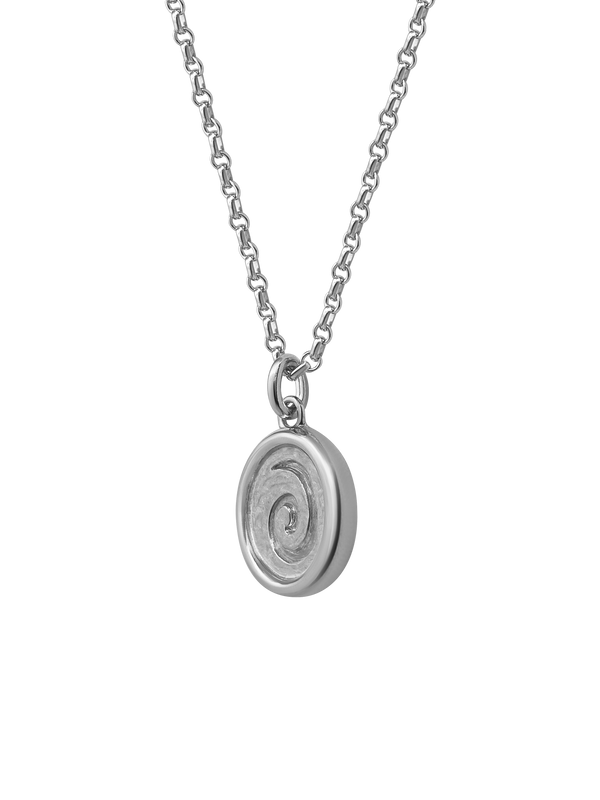 AMS x LL Silver Spiral Pendant