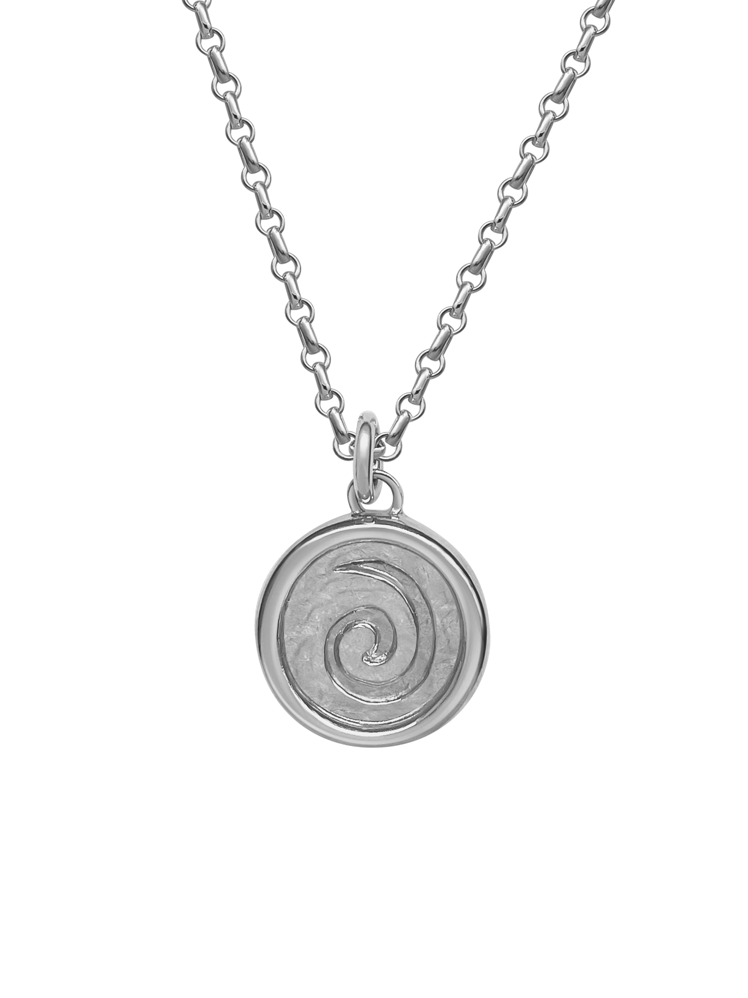 AMS x LL Silver Spiral Pendant