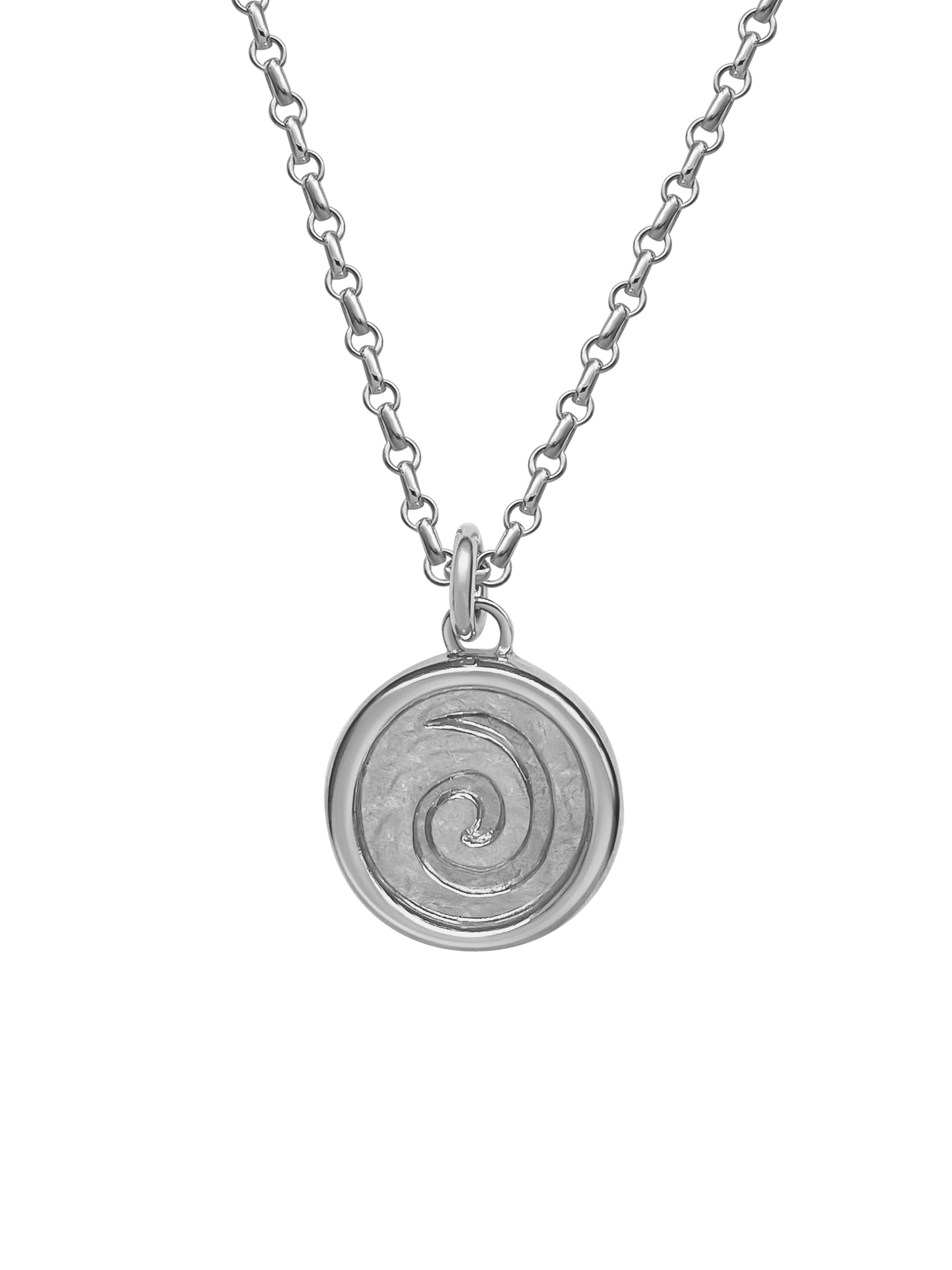 AMS x LL Silver Spiral Pendant