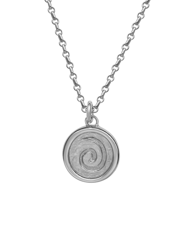 AMS x LL Silver Spiral Pendant