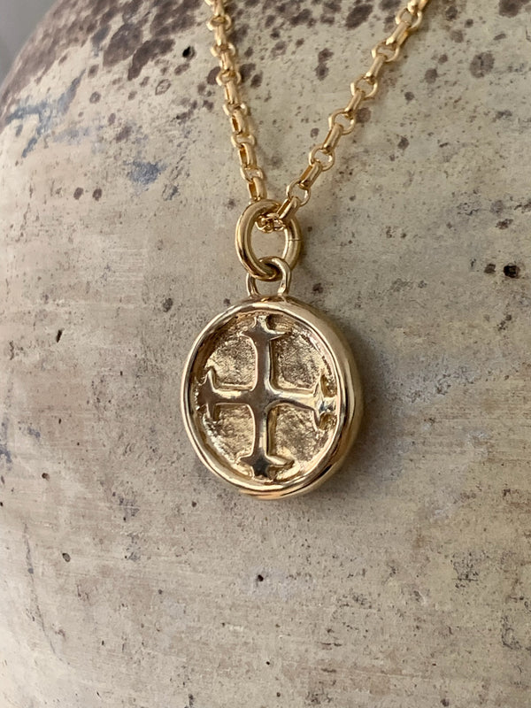 AMS x Laura Lombardi gold Saint Basil Pendant