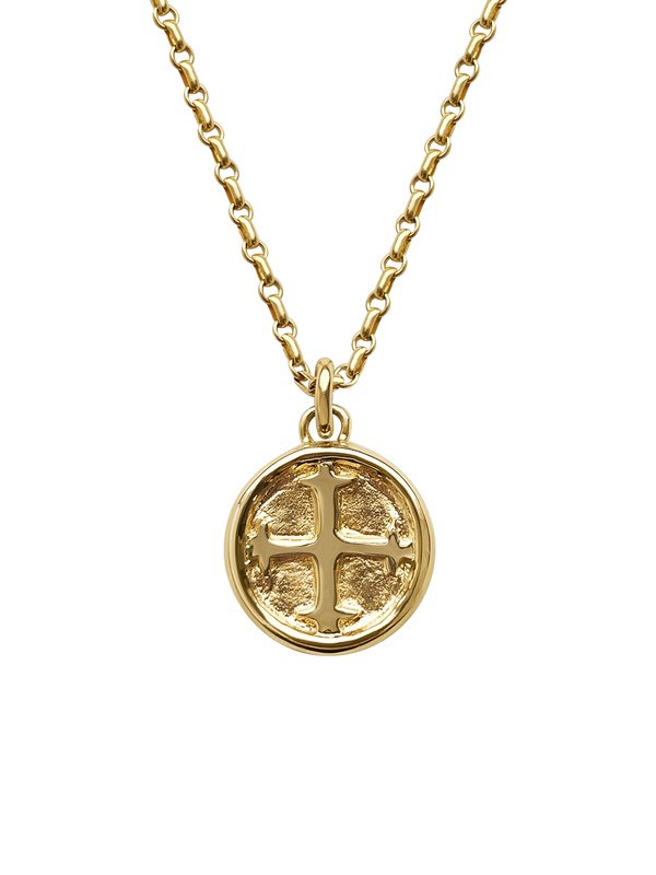 AMS x Laura Lombardi gold Saint Basil Pendant