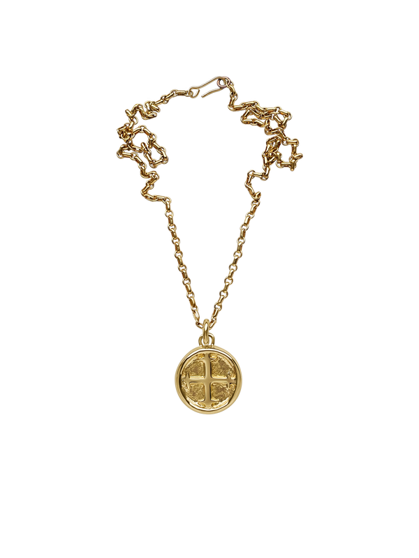 AMS x Laura Lombardi gold Saint Basil Pendant