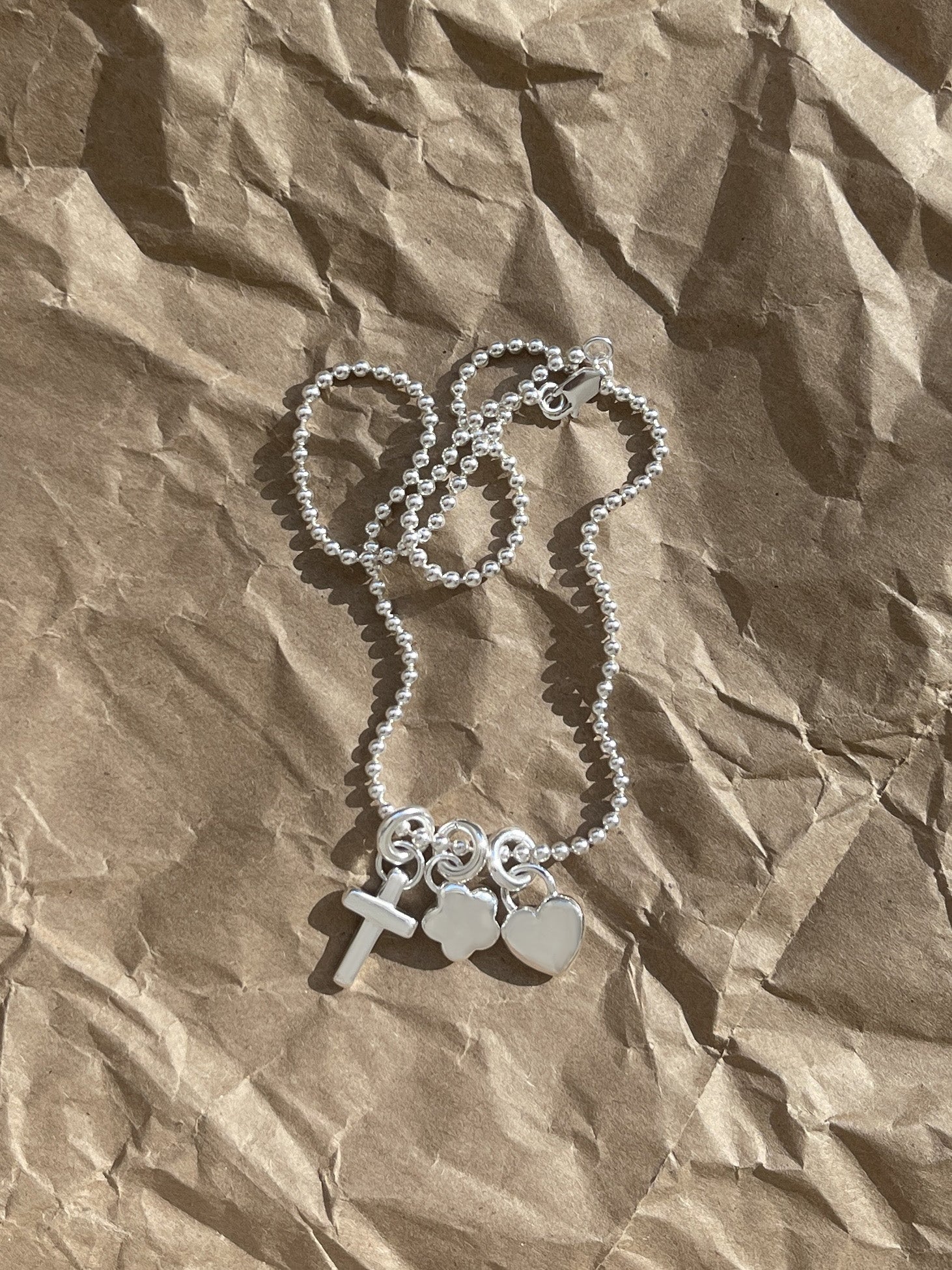 Laura Lombardi Silver Multi Charm Pendant