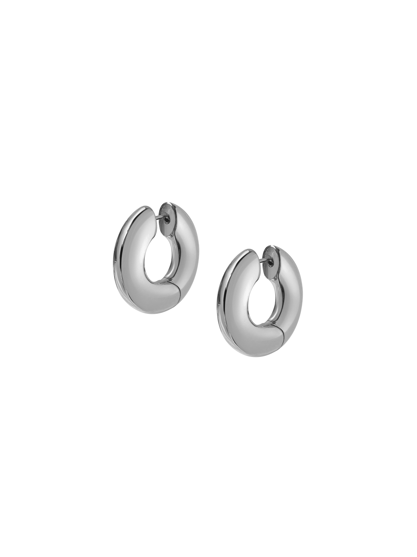 Laura Lombardi Silver Large Terra Hoops