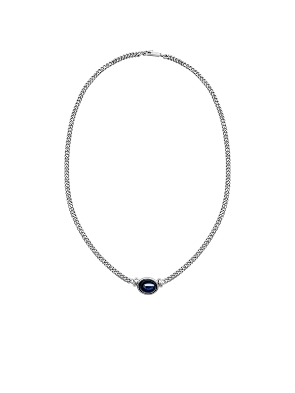 Laura Lombardi White Gold Donatella Necklace with Sapphire