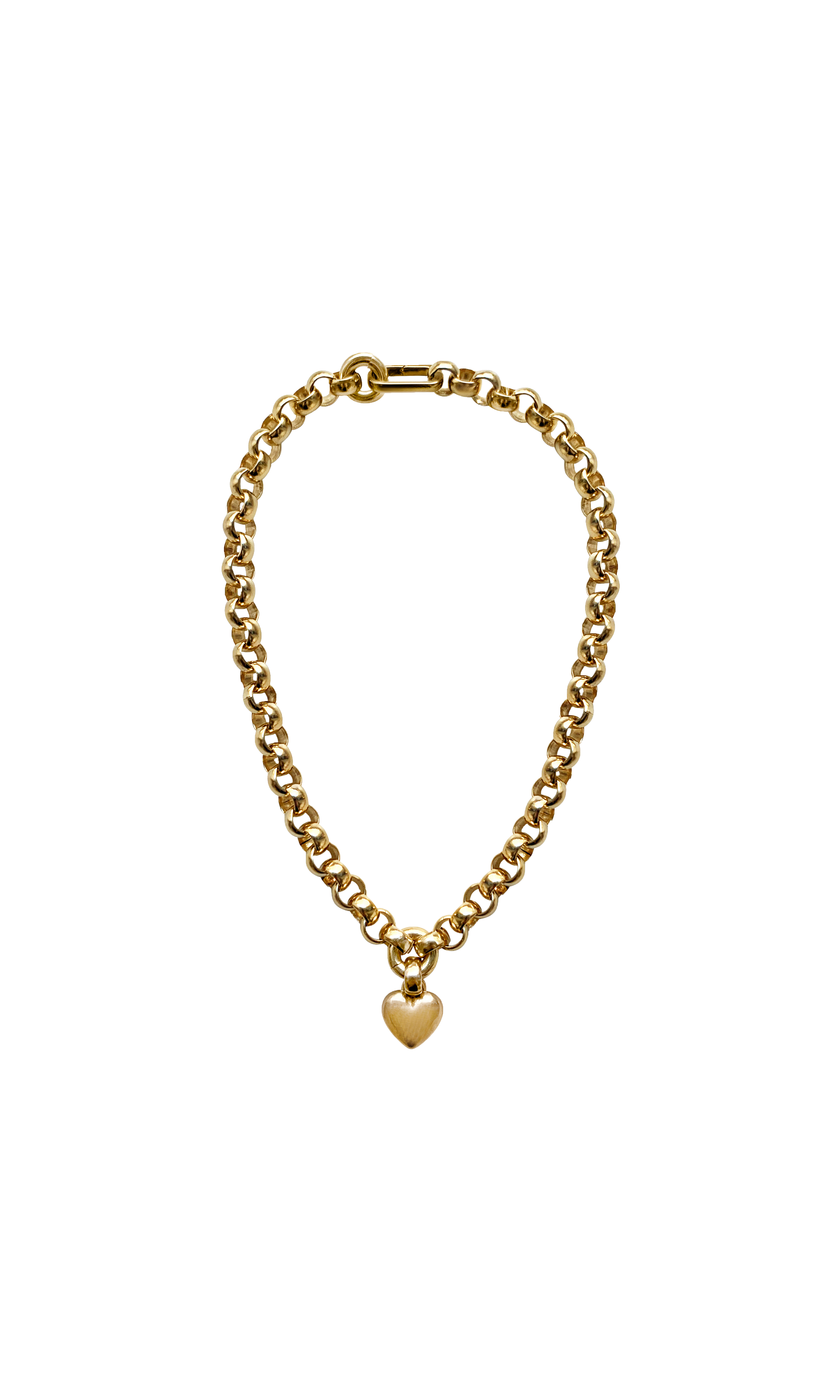 Laura Lombardi gold Amorina heart charm pendant Necklace