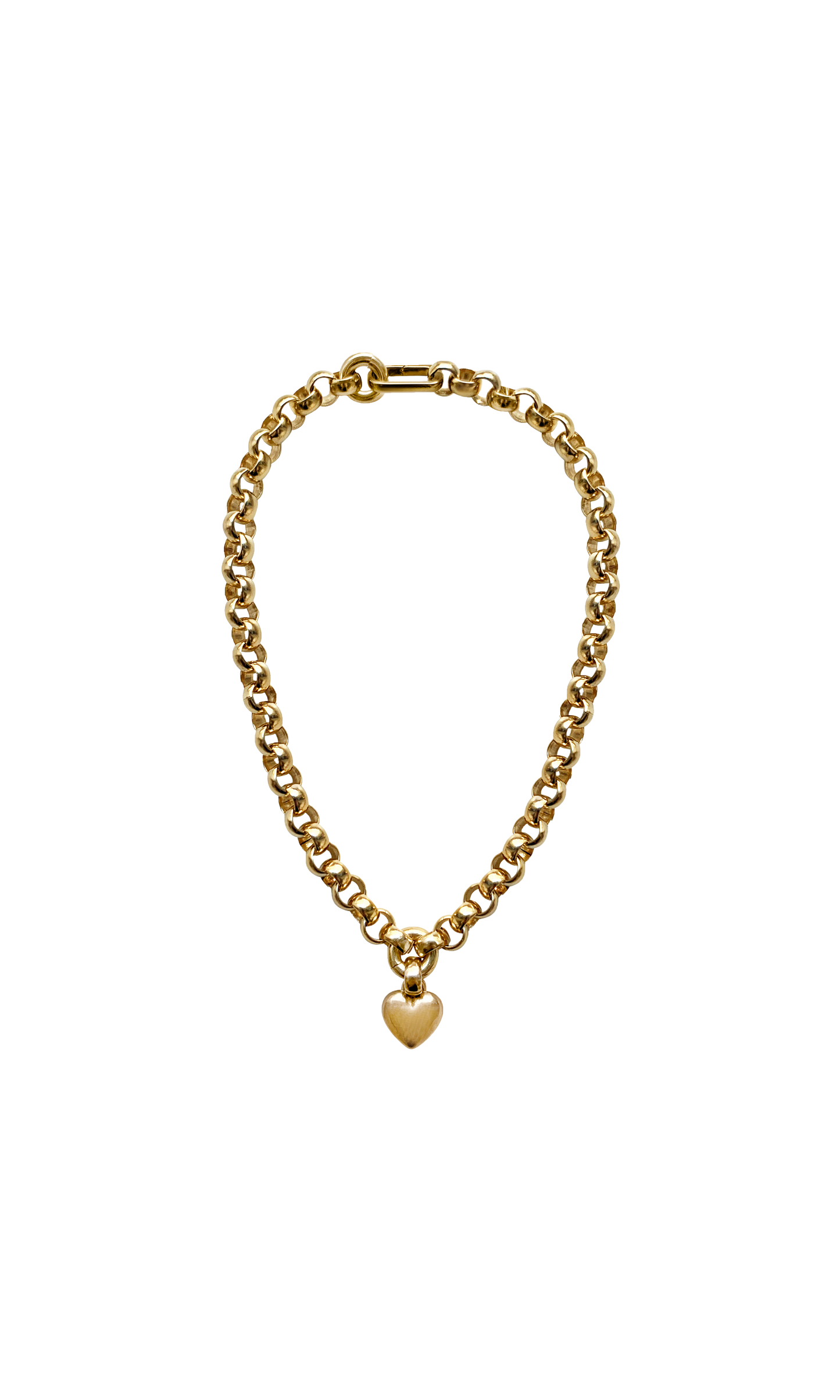 Laura Lombardi gold Amorina heart charm pendant Necklace