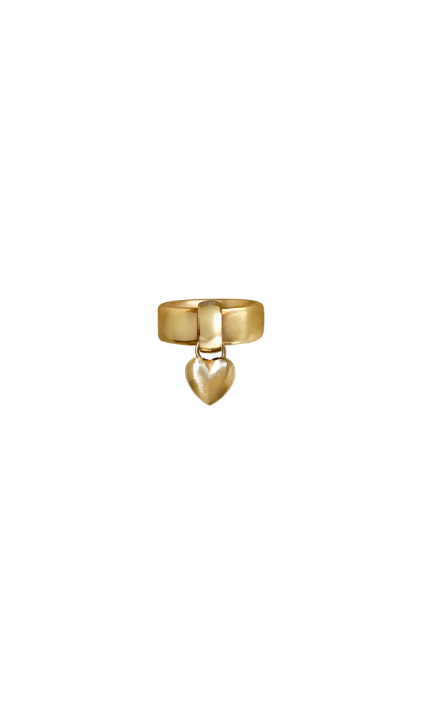 Laura Lombardi heart charm ring