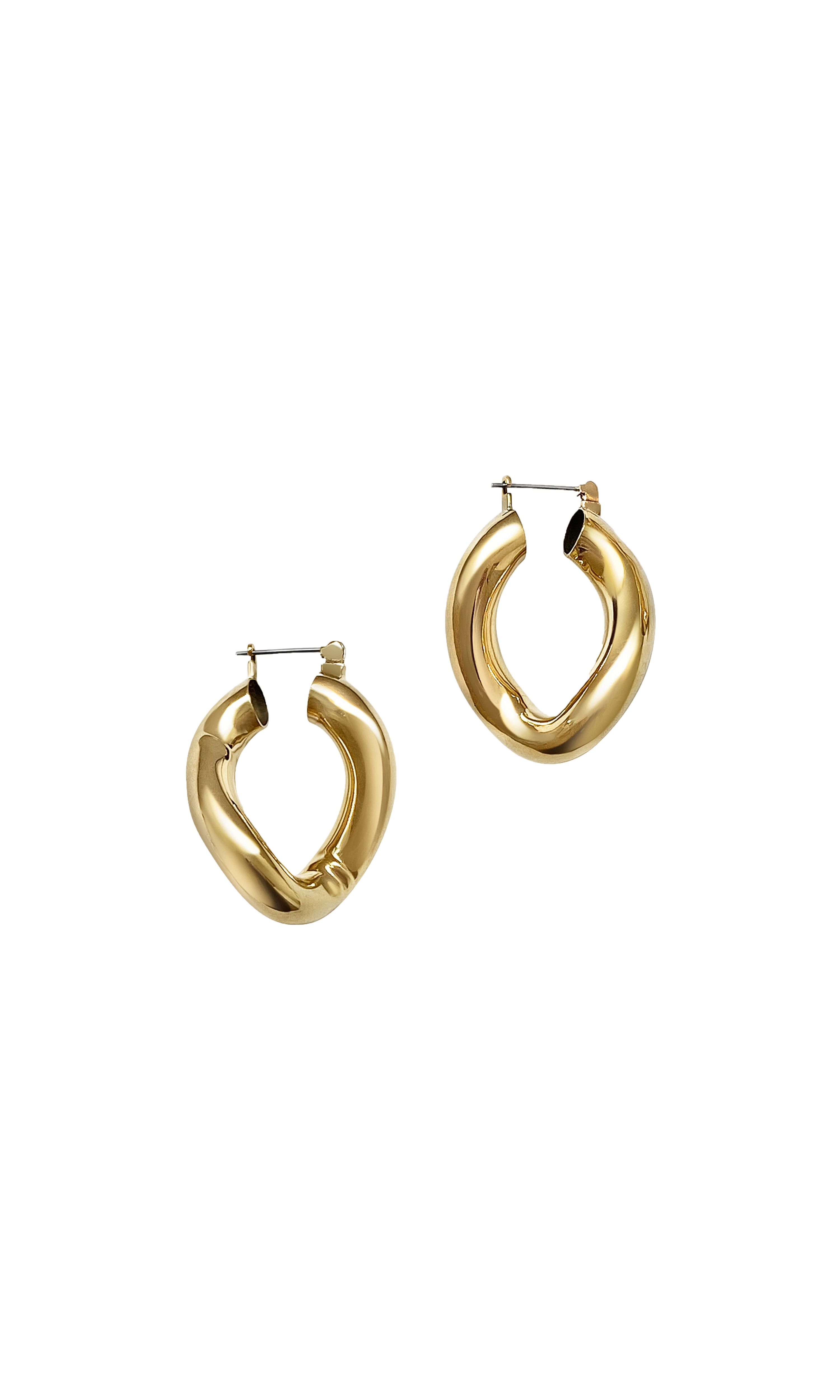 laura lombardi sculptural gold hoops