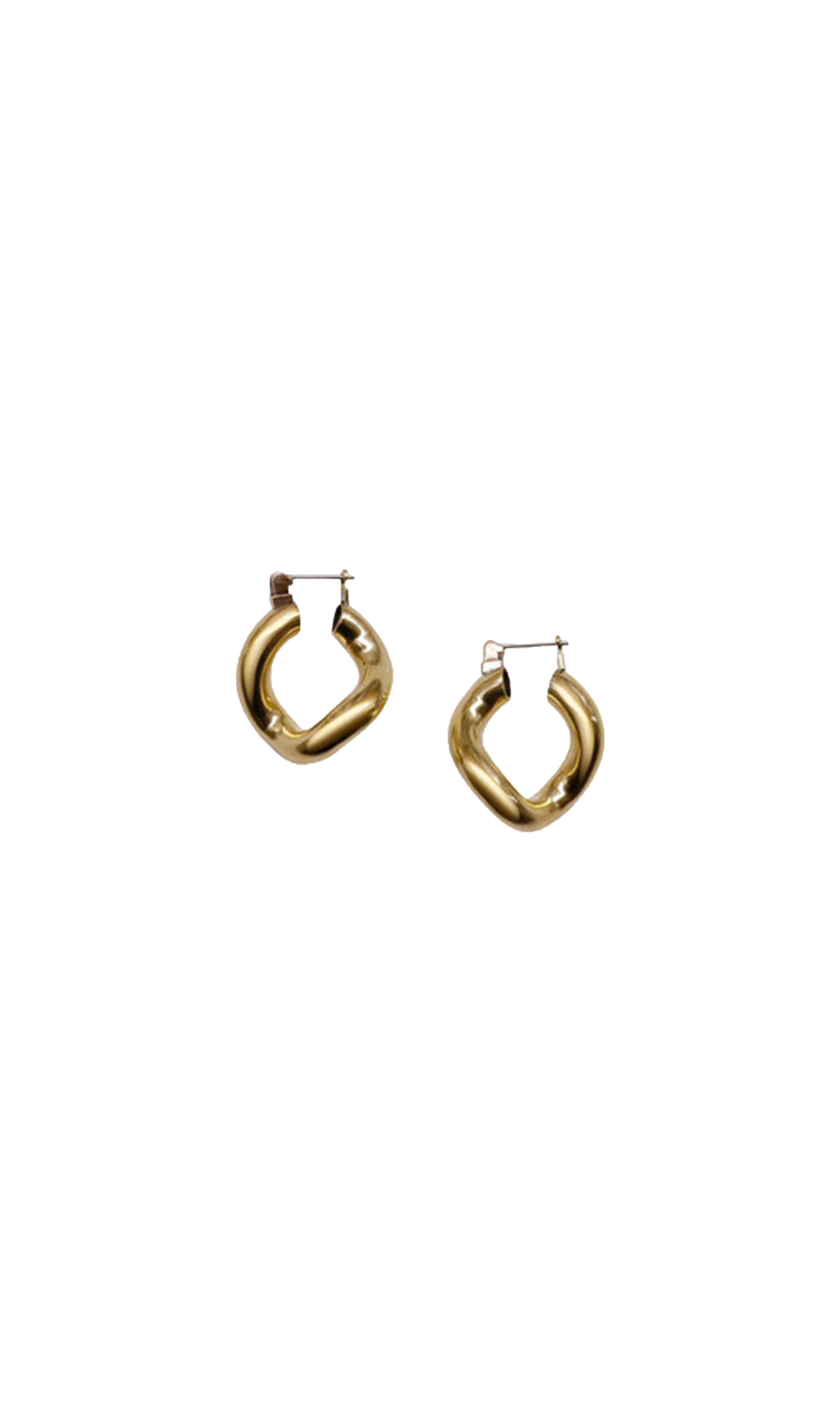 Laura Lombardi sculptural Mini Anima Hoop earrings.