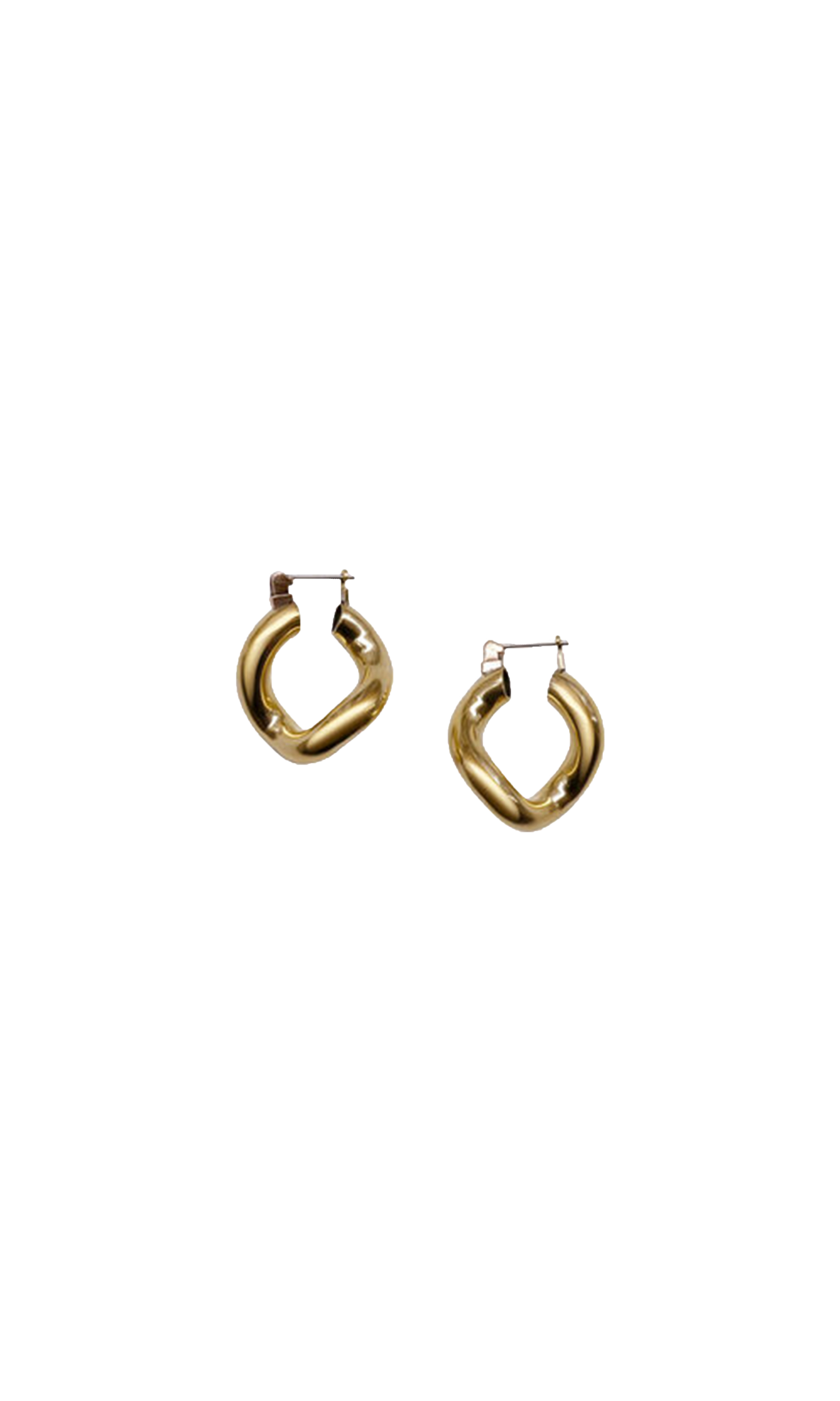 Laura Lombardi sculptural Mini Anima Hoop earrings.