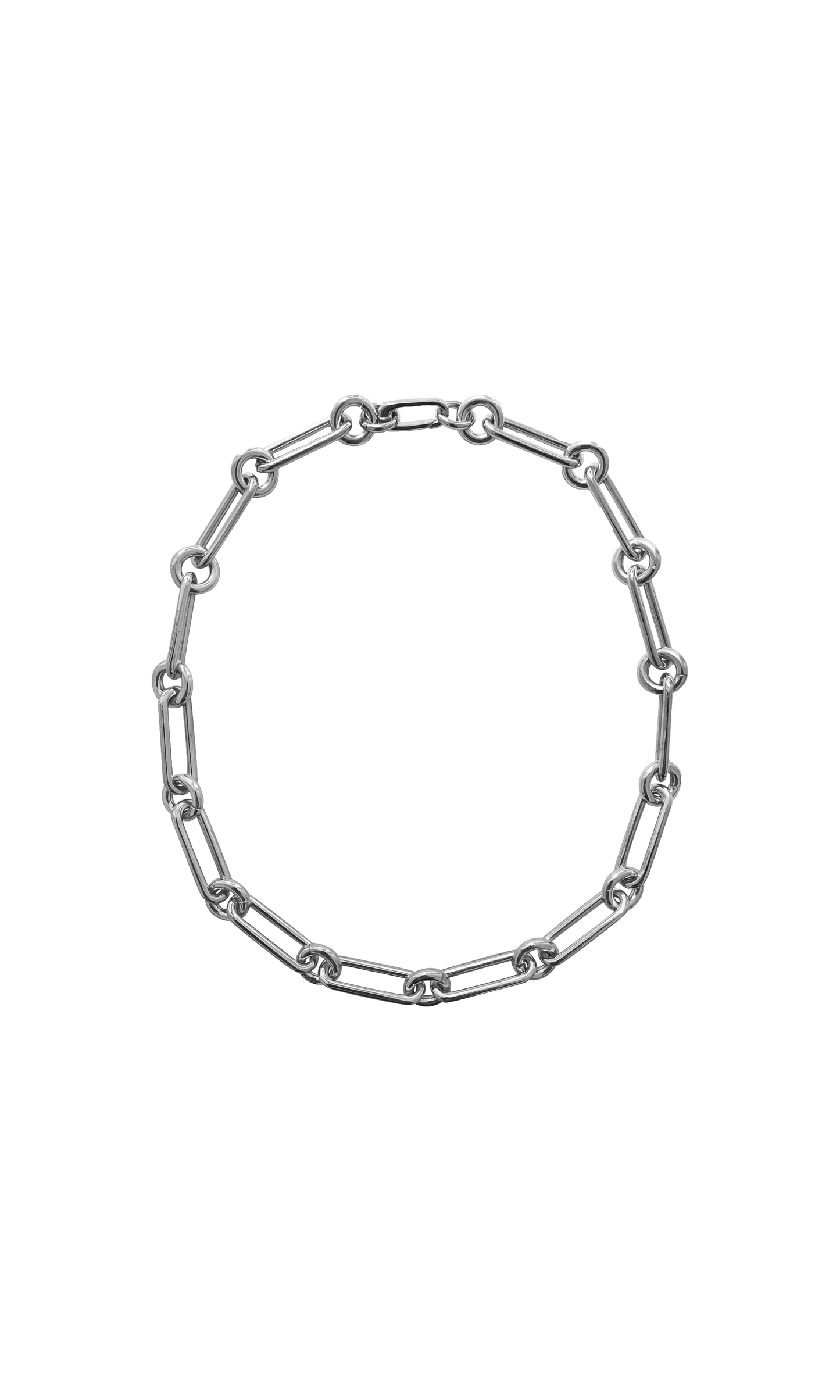 laura lombardi oval silver chain 