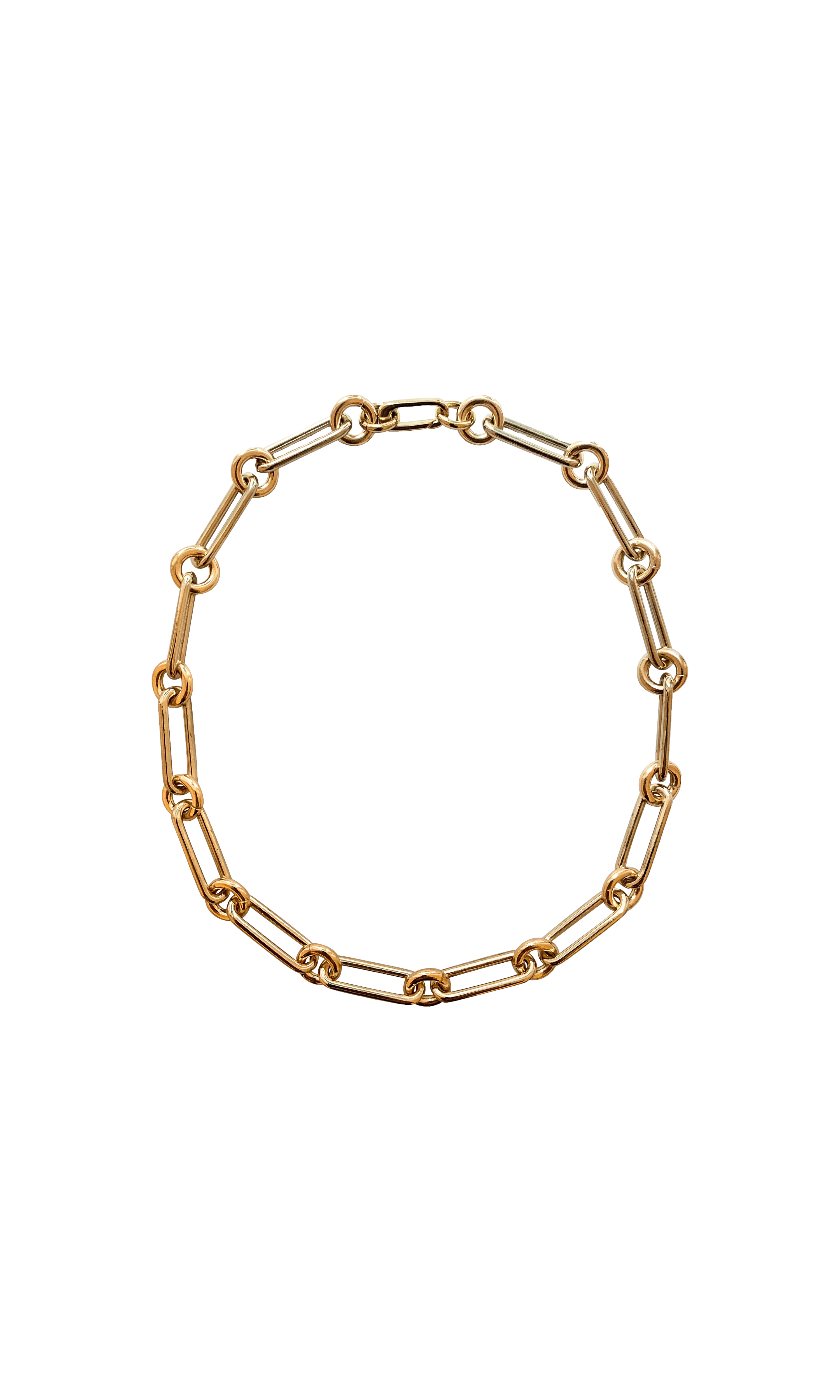 laura lombardi oval link necklace 