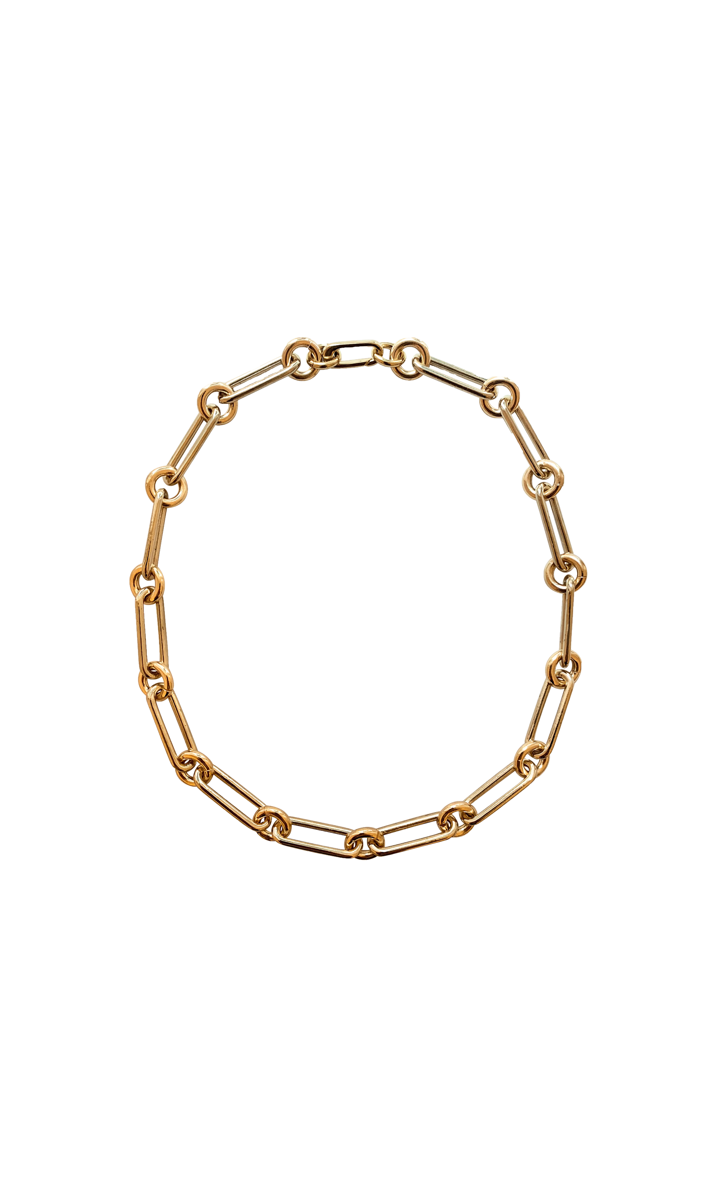 laura lombardi oval link necklace 