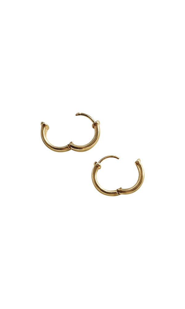 Laura Lombardi 14kt Yellow Gold Band Hoops.