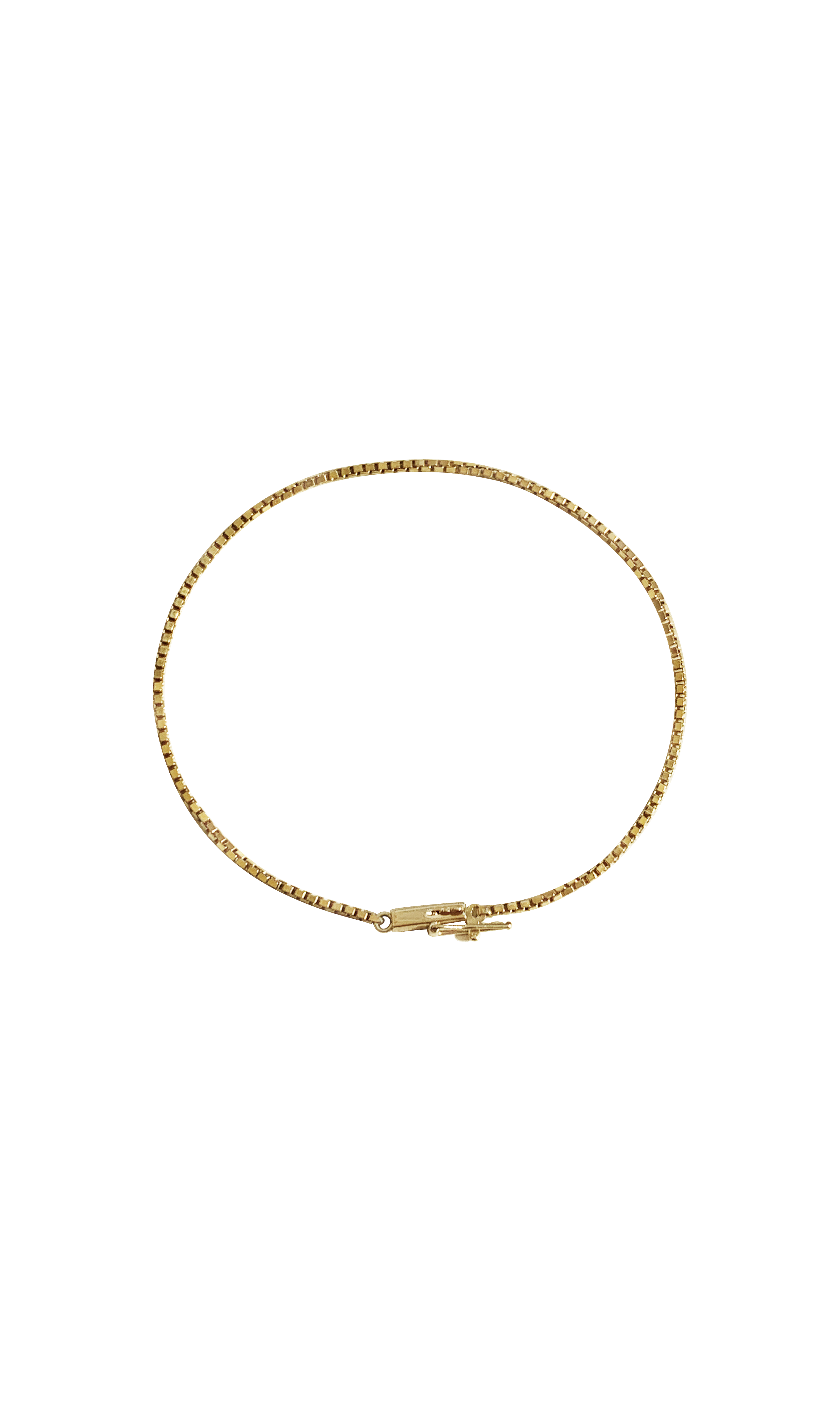 Laura Lombardi 14kt Yellow Gold Box Chain Bracelet.