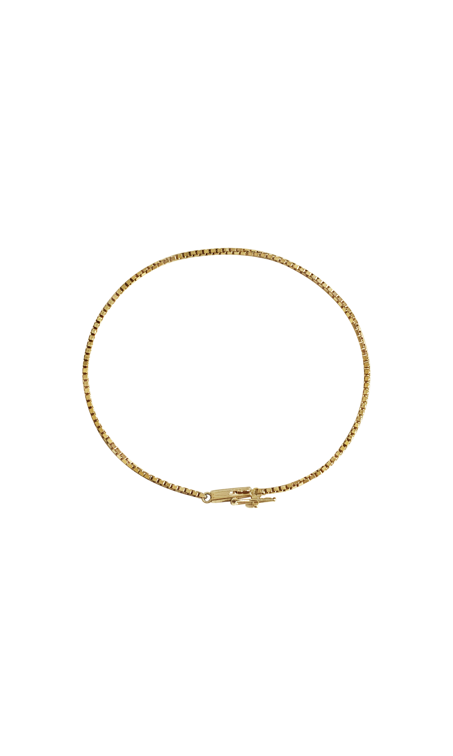 Laura Lombardi 14kt Yellow Gold Box Chain Bracelet.