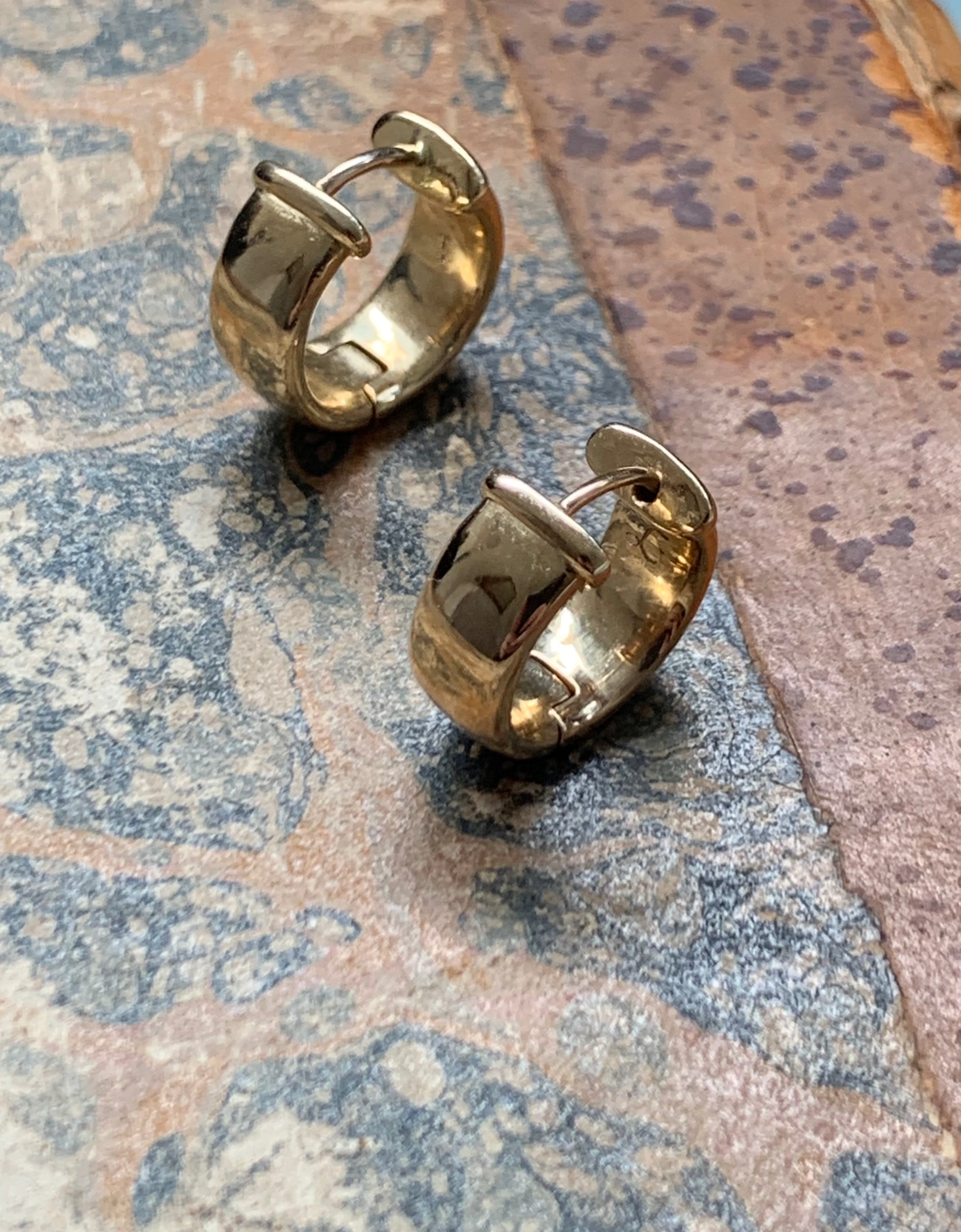 Laura Lombardi 14kt Yellow Gold Band Hoops.