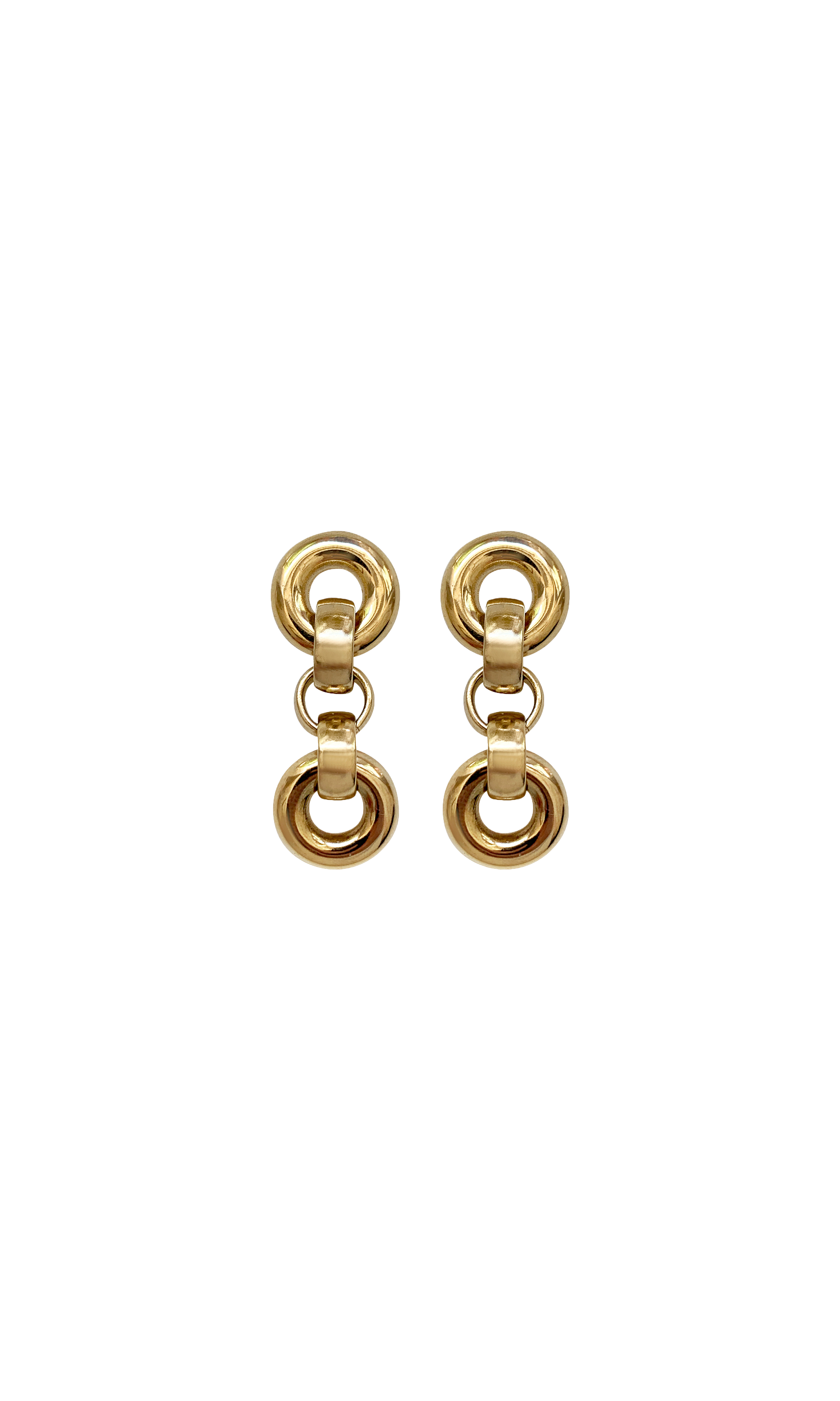 Laura Lombardi Circular Link Dangle Earrings