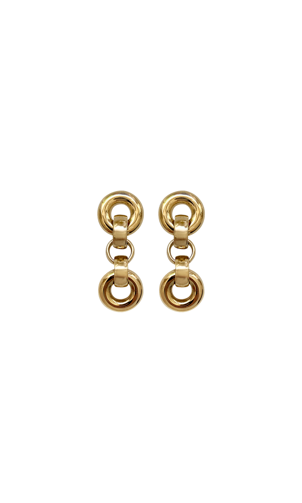 Laura Lombardi Circular Link Dangle Earrings