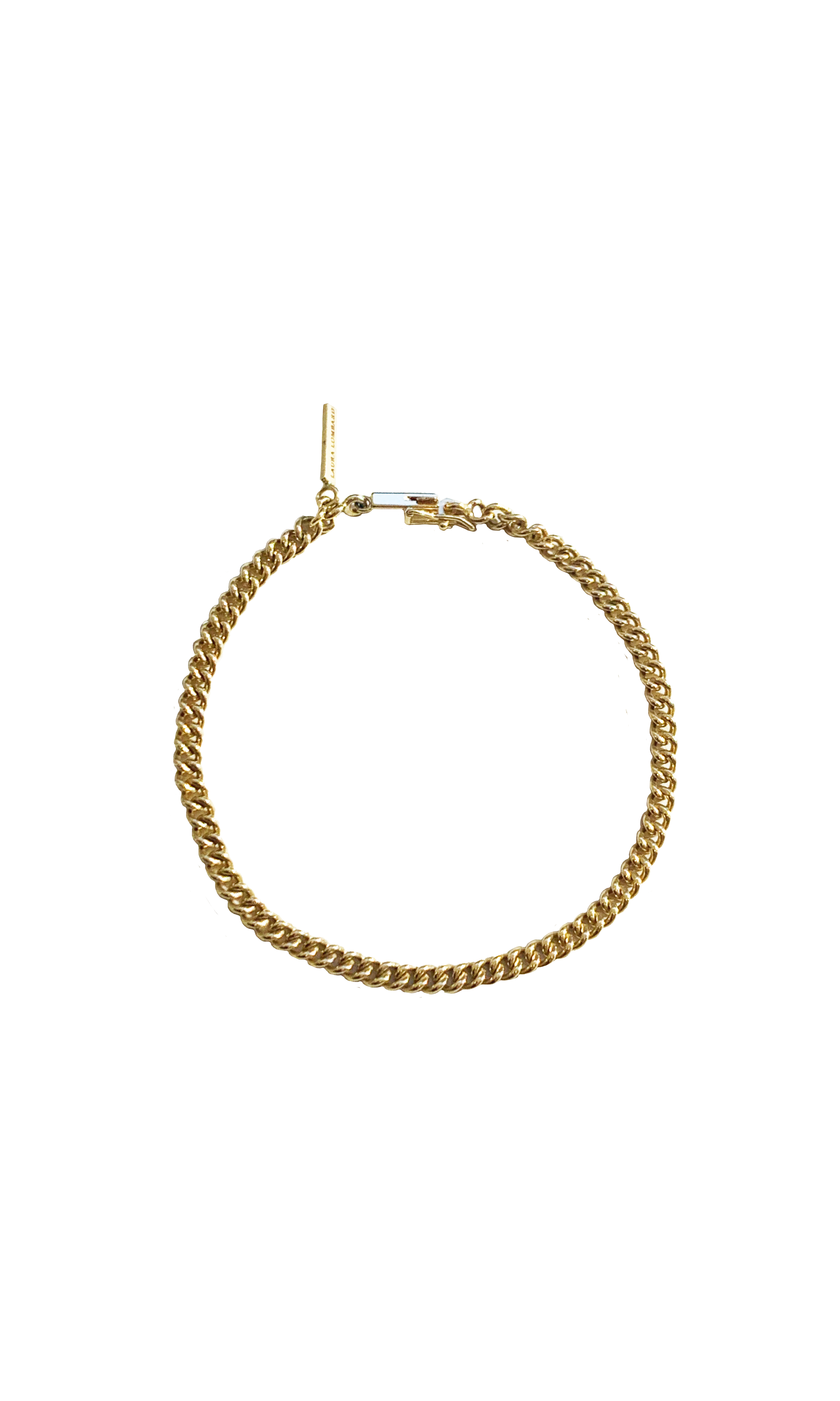 Laura Lombardi 14kt Yellow Gold Curb Chain Bracelet.