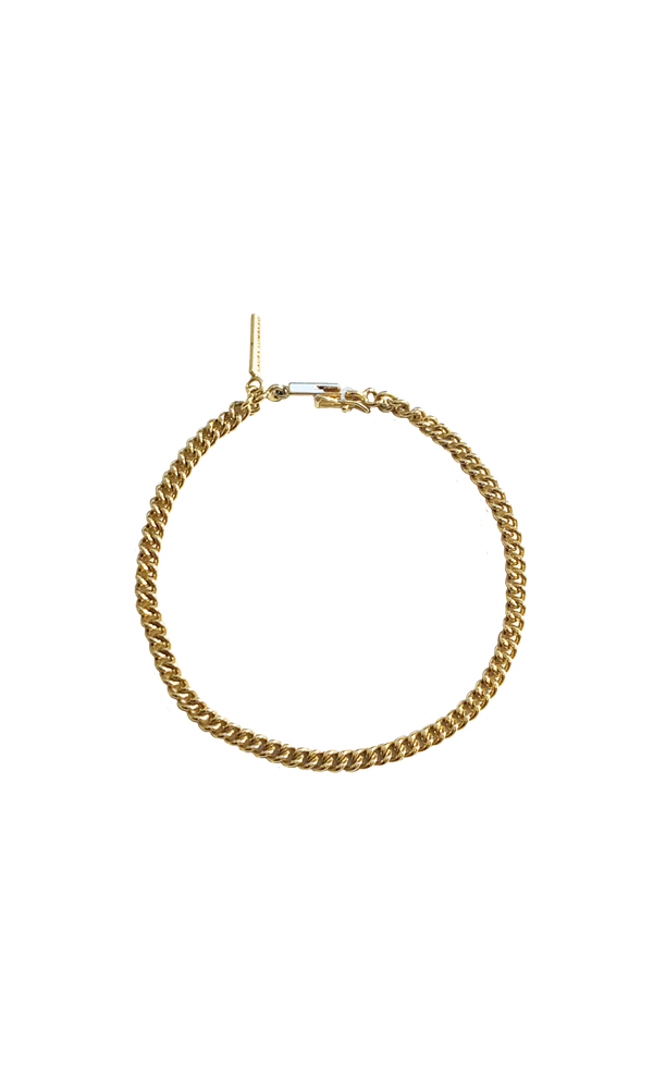 Laura Lombardi 14kt Yellow Gold Curb Chain Bracelet.