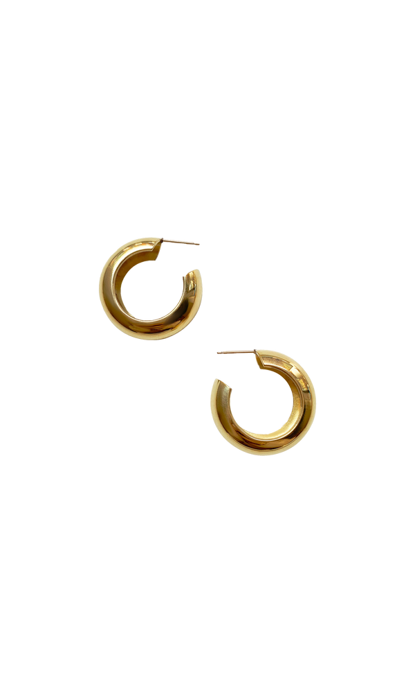 Laura Lombardi Gold Cusp Hoop Earrings