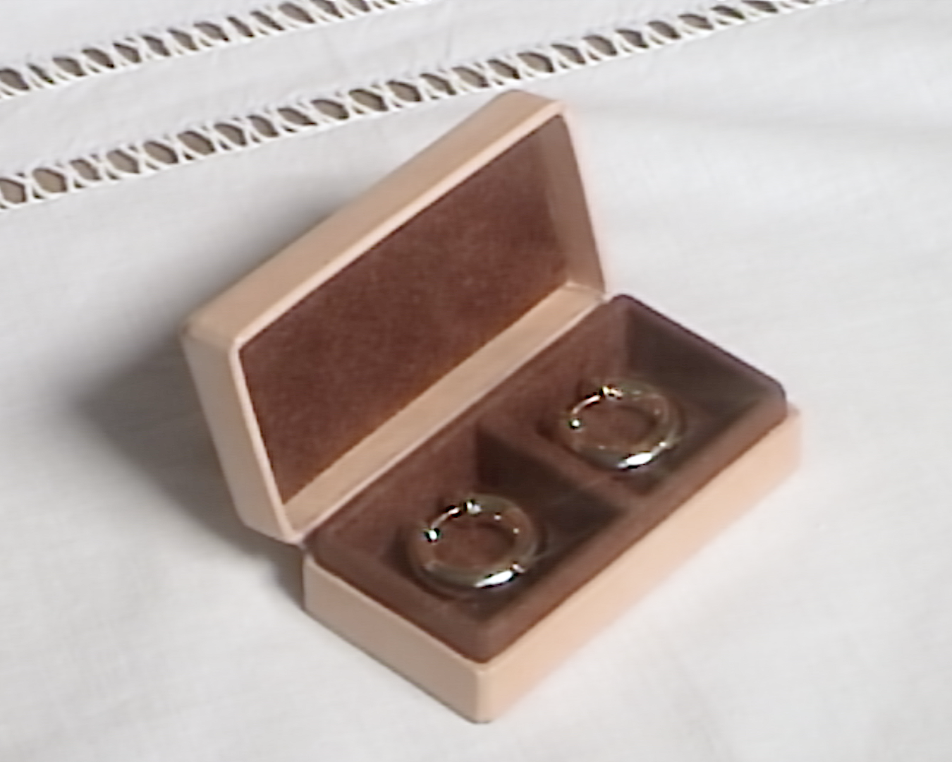 Laura Lombardi 14kt yellow gold Classica Hoops in jewelry box.