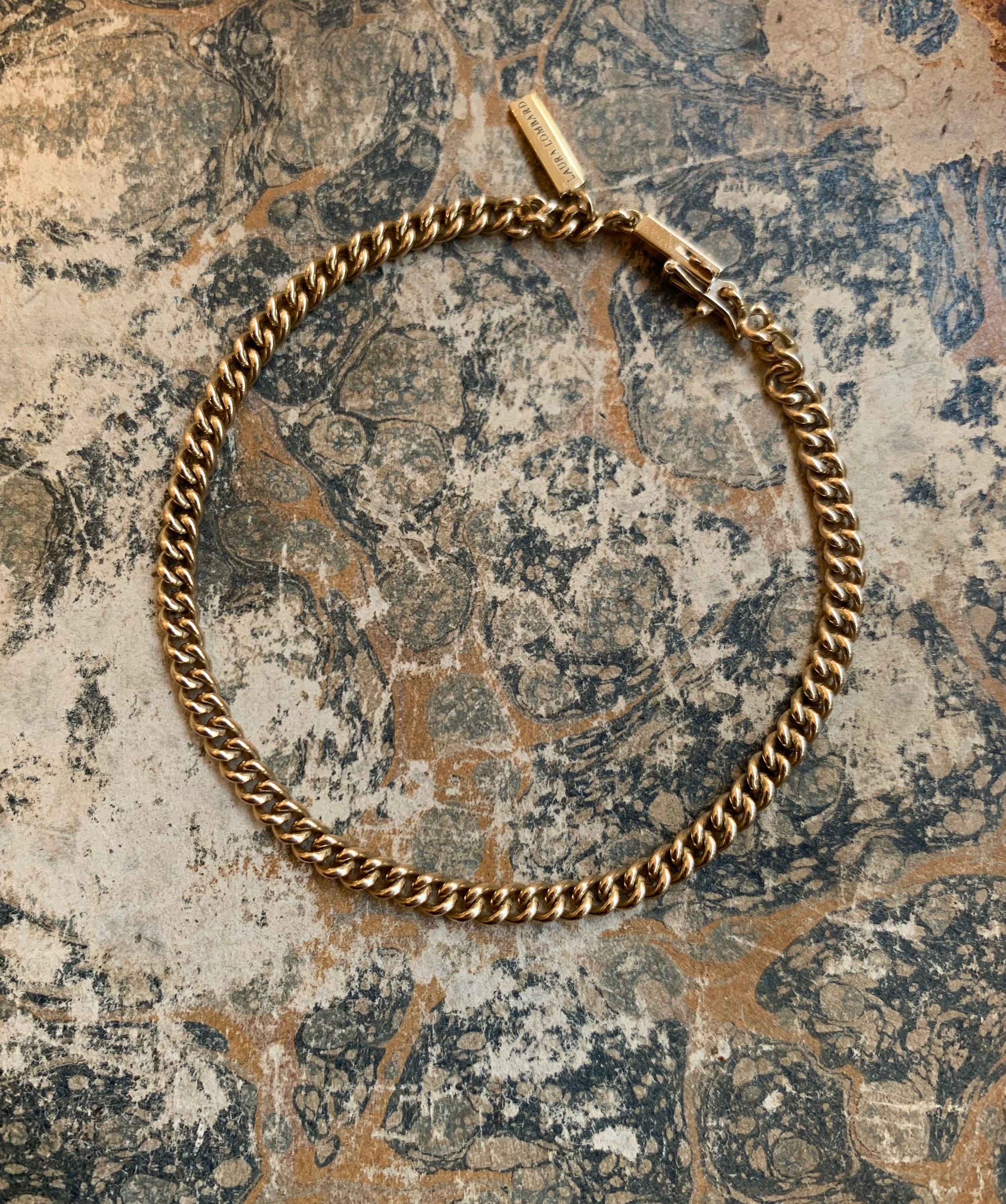 Laura Lombardi 14kt yellow gold Curb Chain Bracelet.