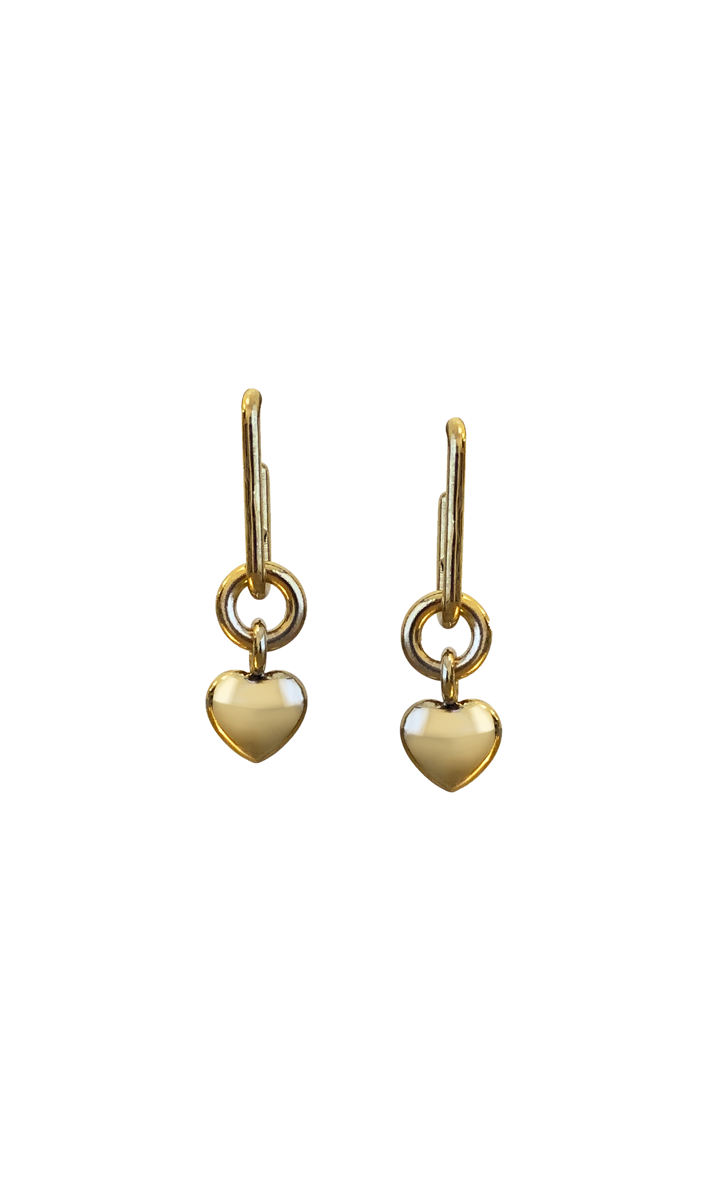 Laura Lombardi Gold Ilaria Heart charm Earrings