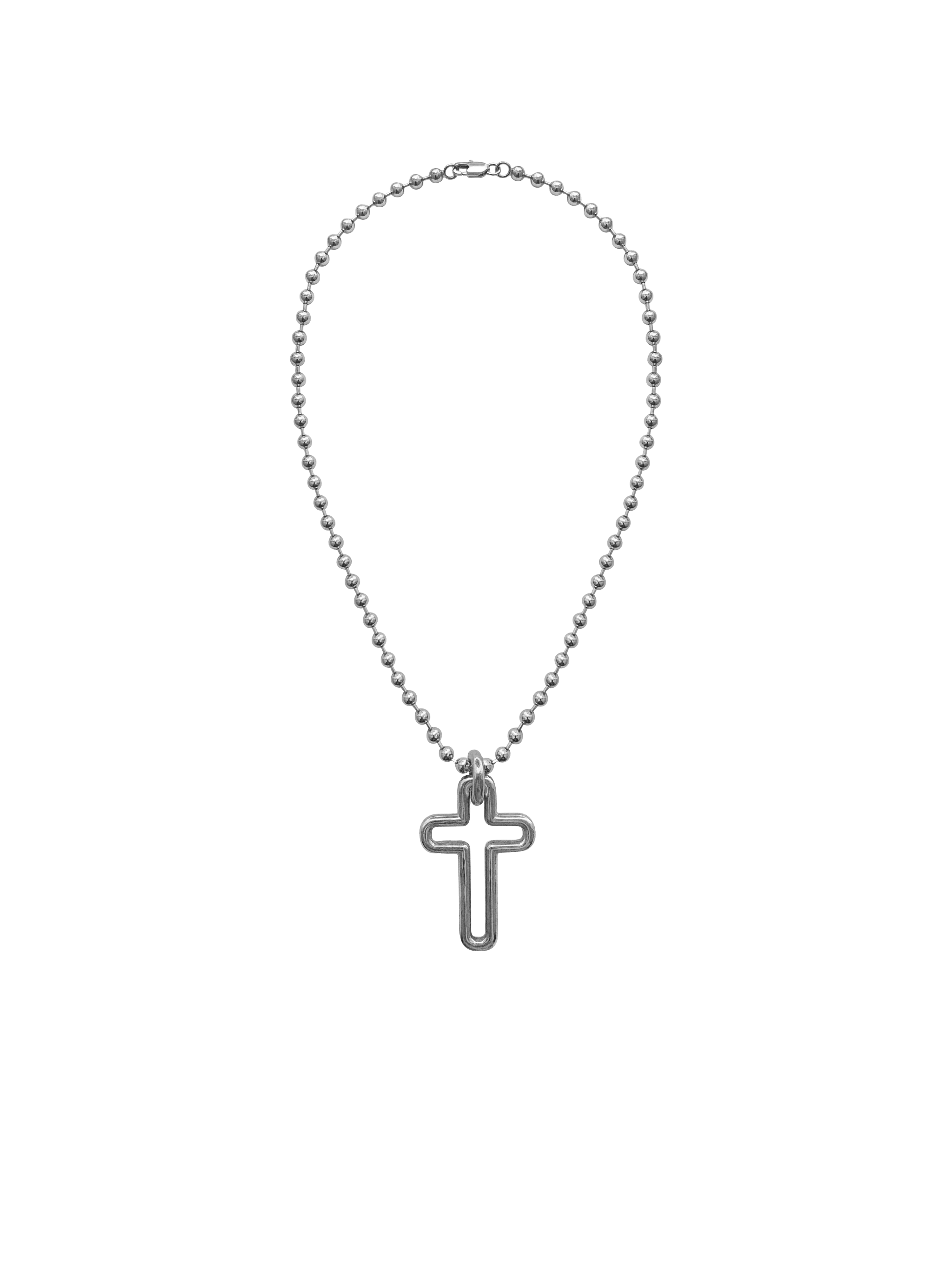 Laura Lombardi Silver Madda cross pendant.