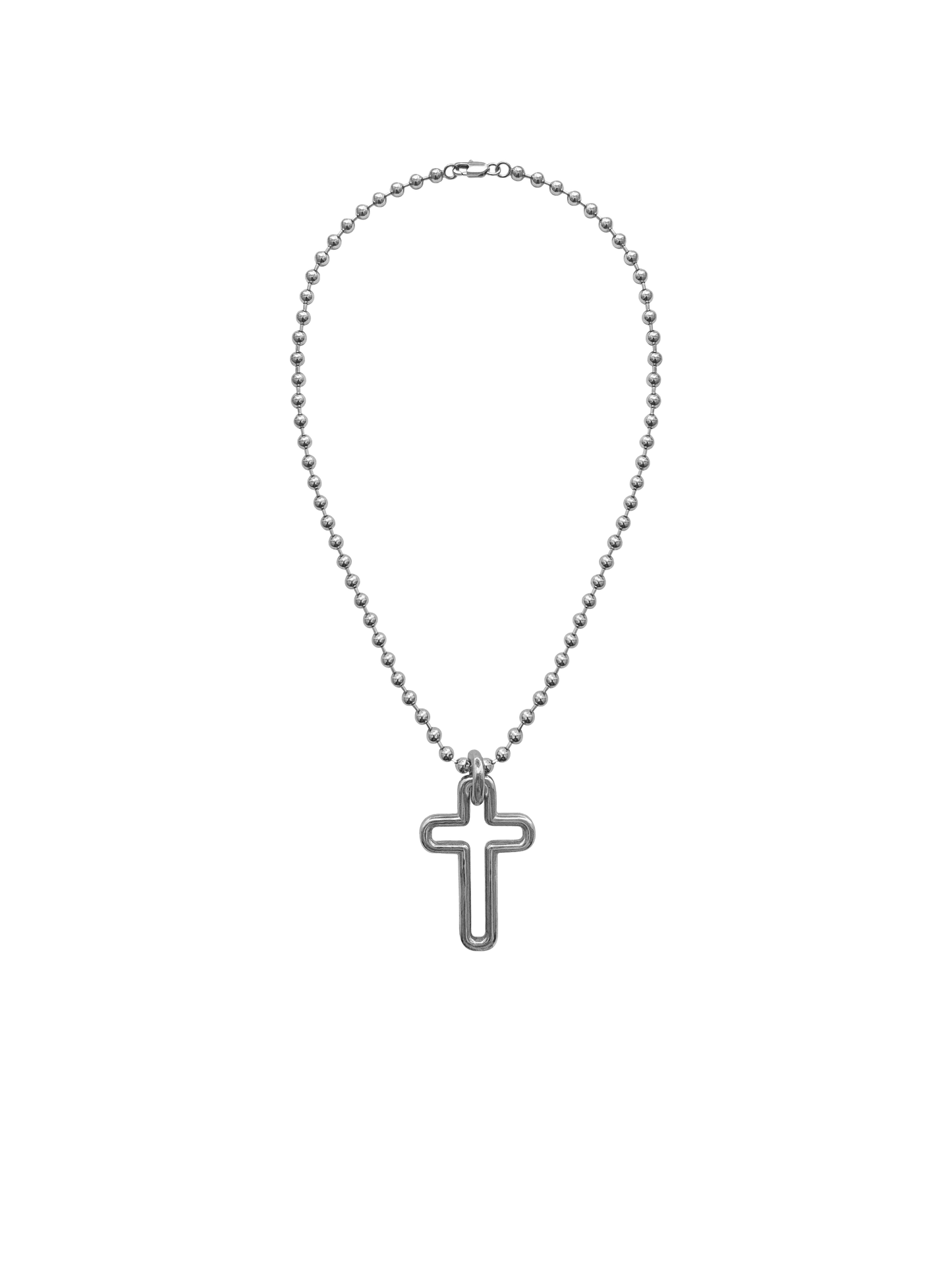 Laura Lombardi Silver Madda cross pendant.