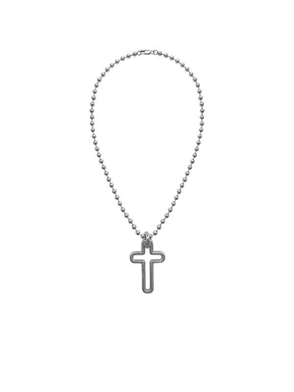 Laura Lombardi Silver Madda cross pendant.