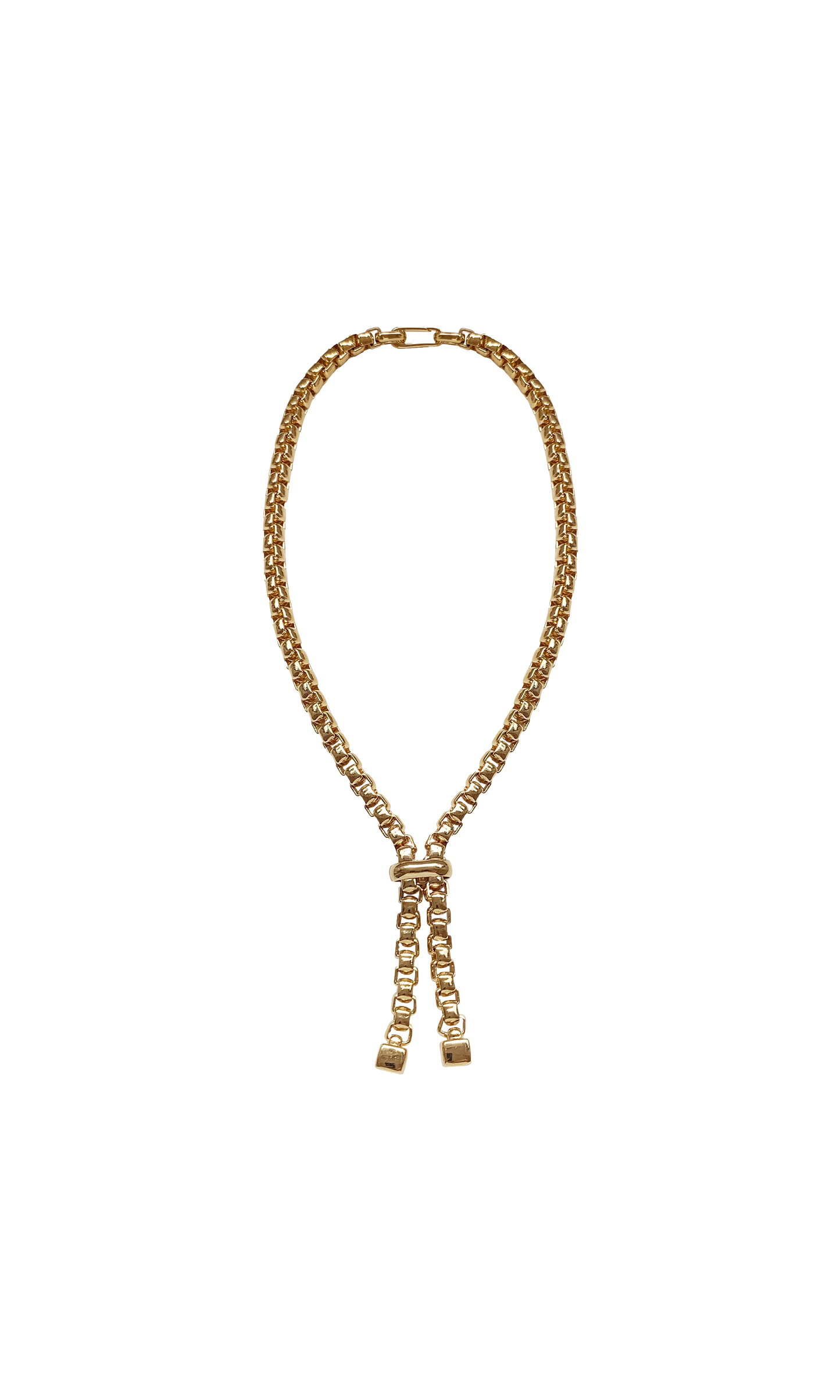 Laura Lombardi Gold Martina Lariat Necklace