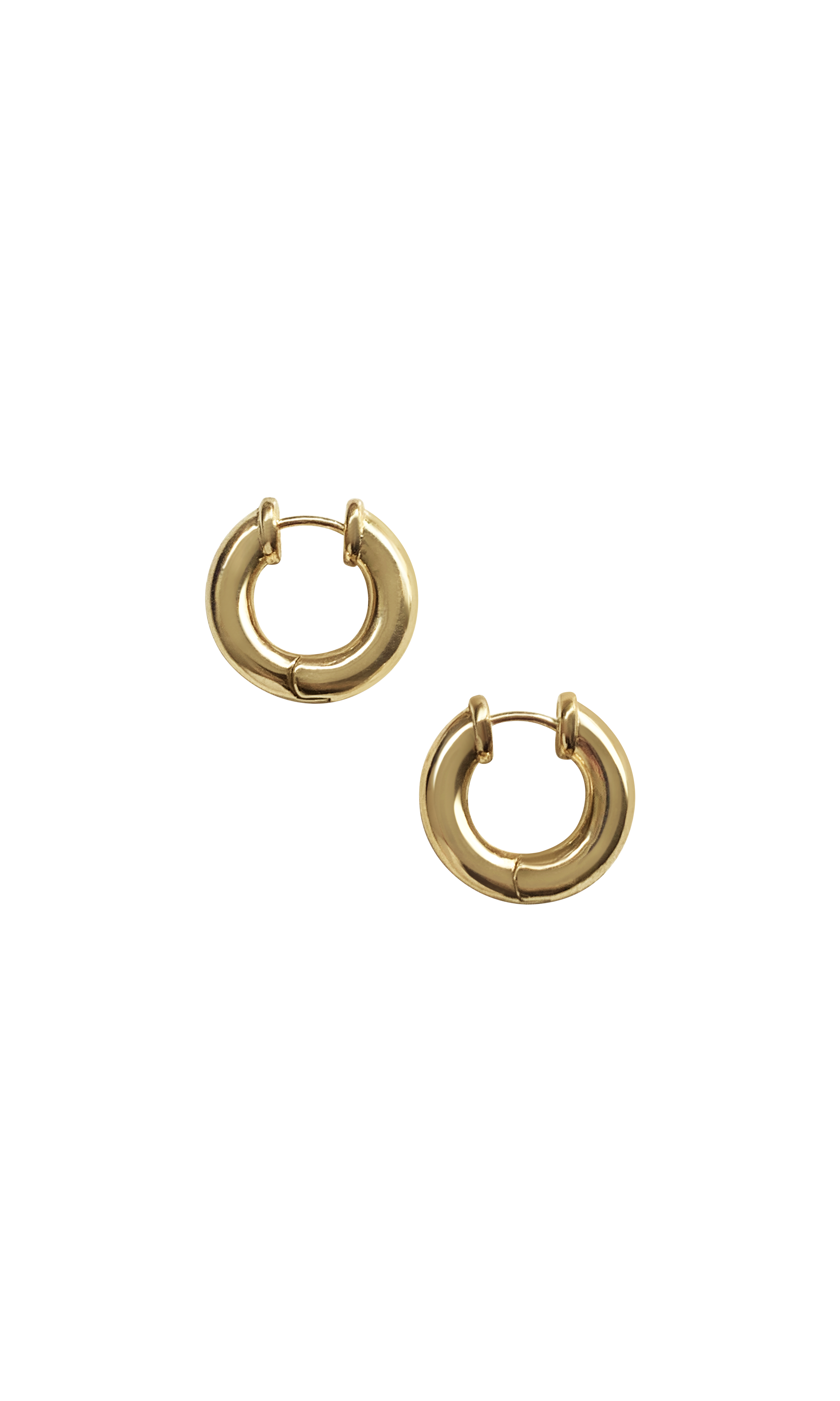 Laura Lombardi 14kt yellow gold Mini Classica Hoops.