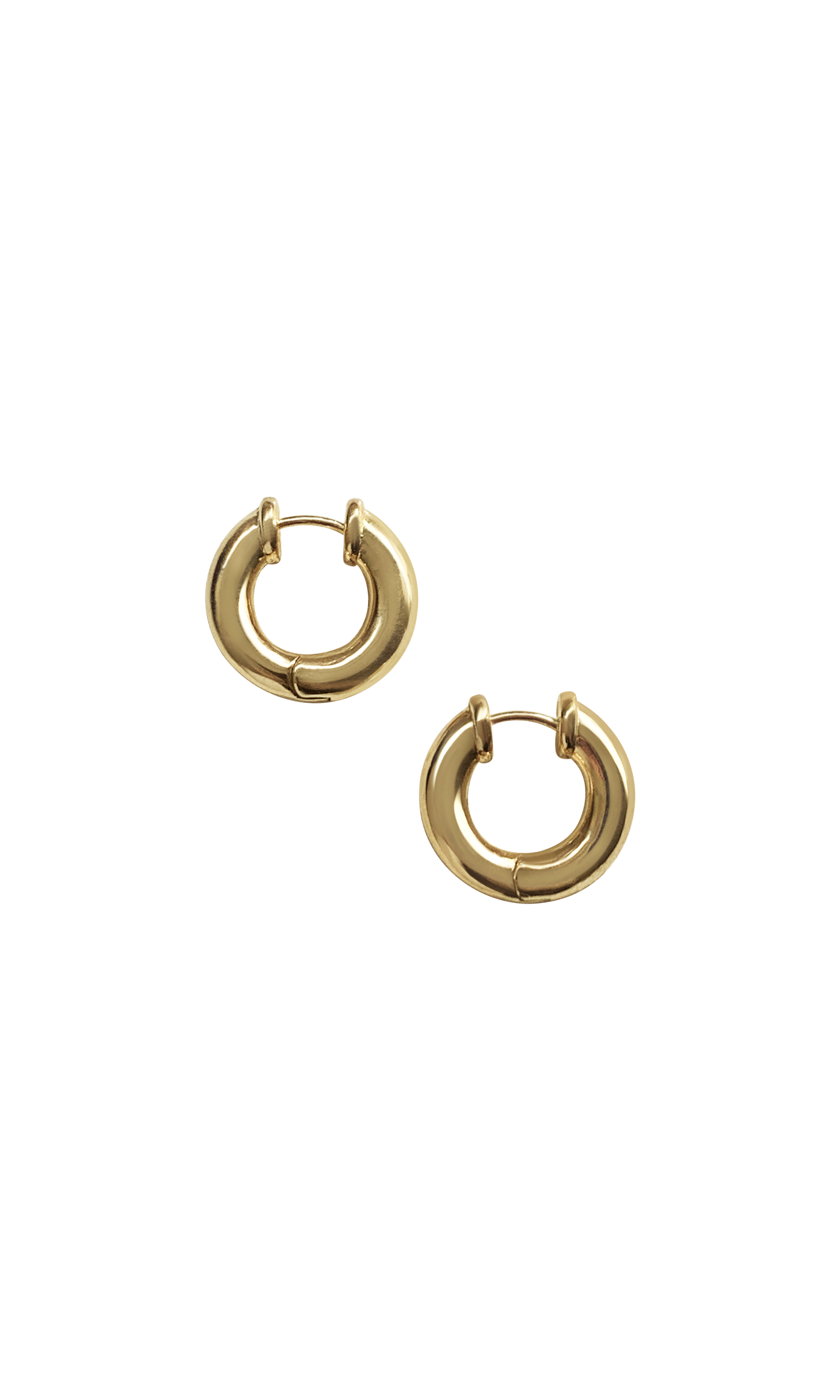 Laura Lombardi 14kt yellow gold Mini Classica Hoops.