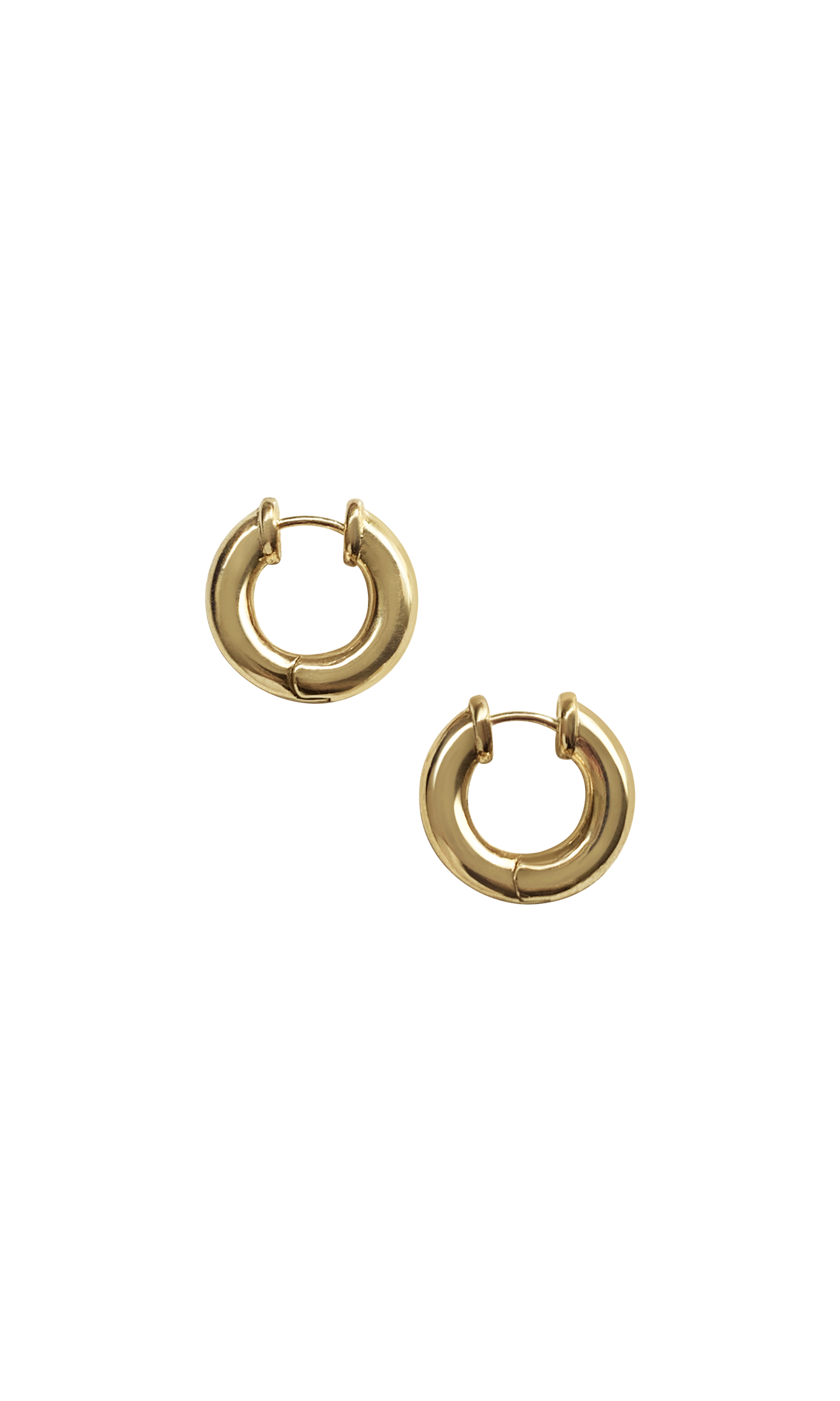 Laura Lombardi 14kt yellow gold Mini Classica Hoops.