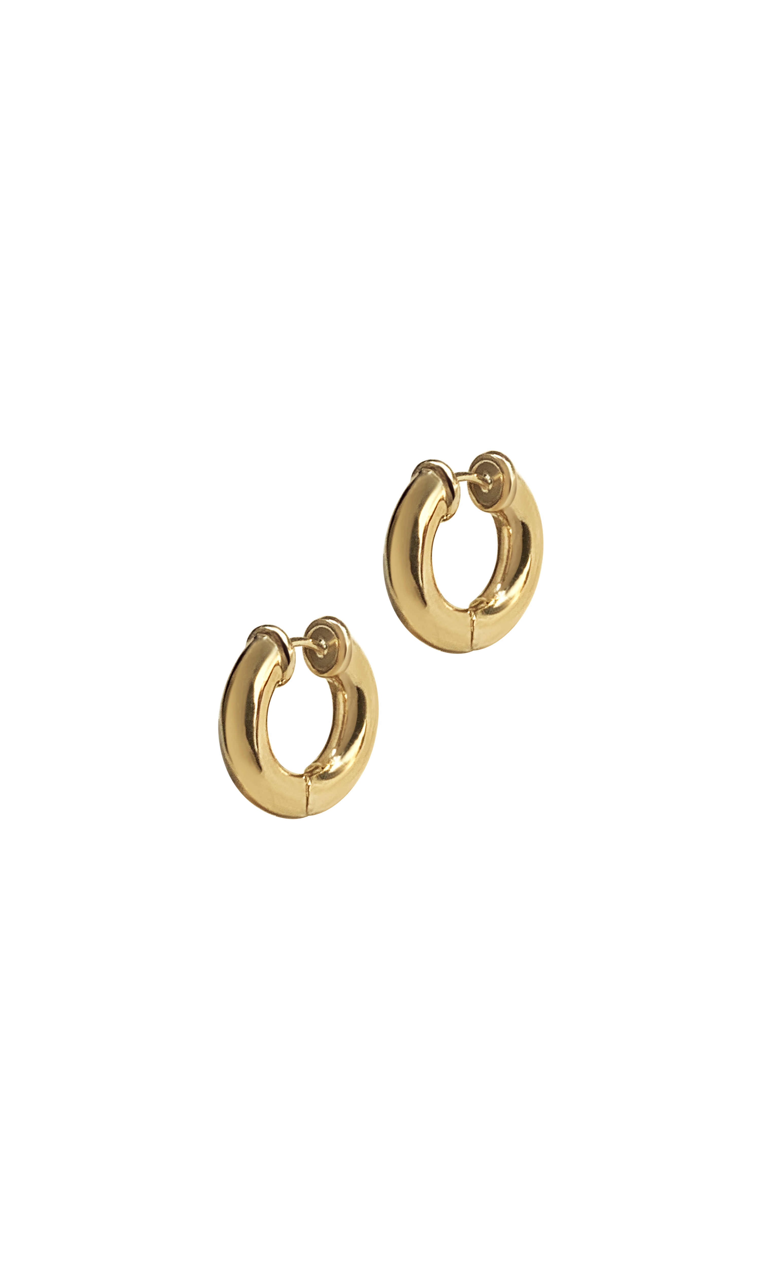 Laura Lombardi 14kt yellow gold Mini Classica Hoops.