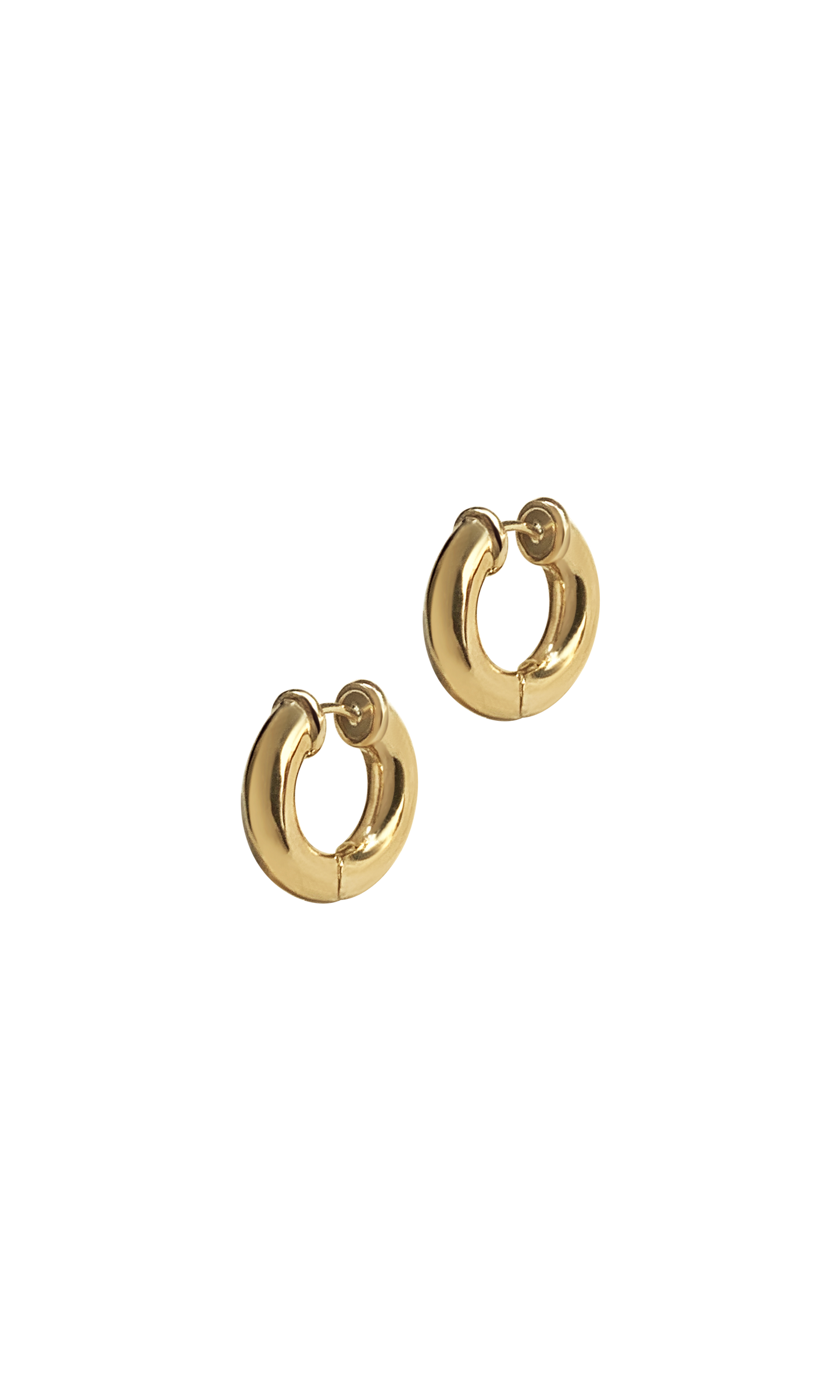 Laura Lombardi 14kt yellow gold Mini Classica Hoops.